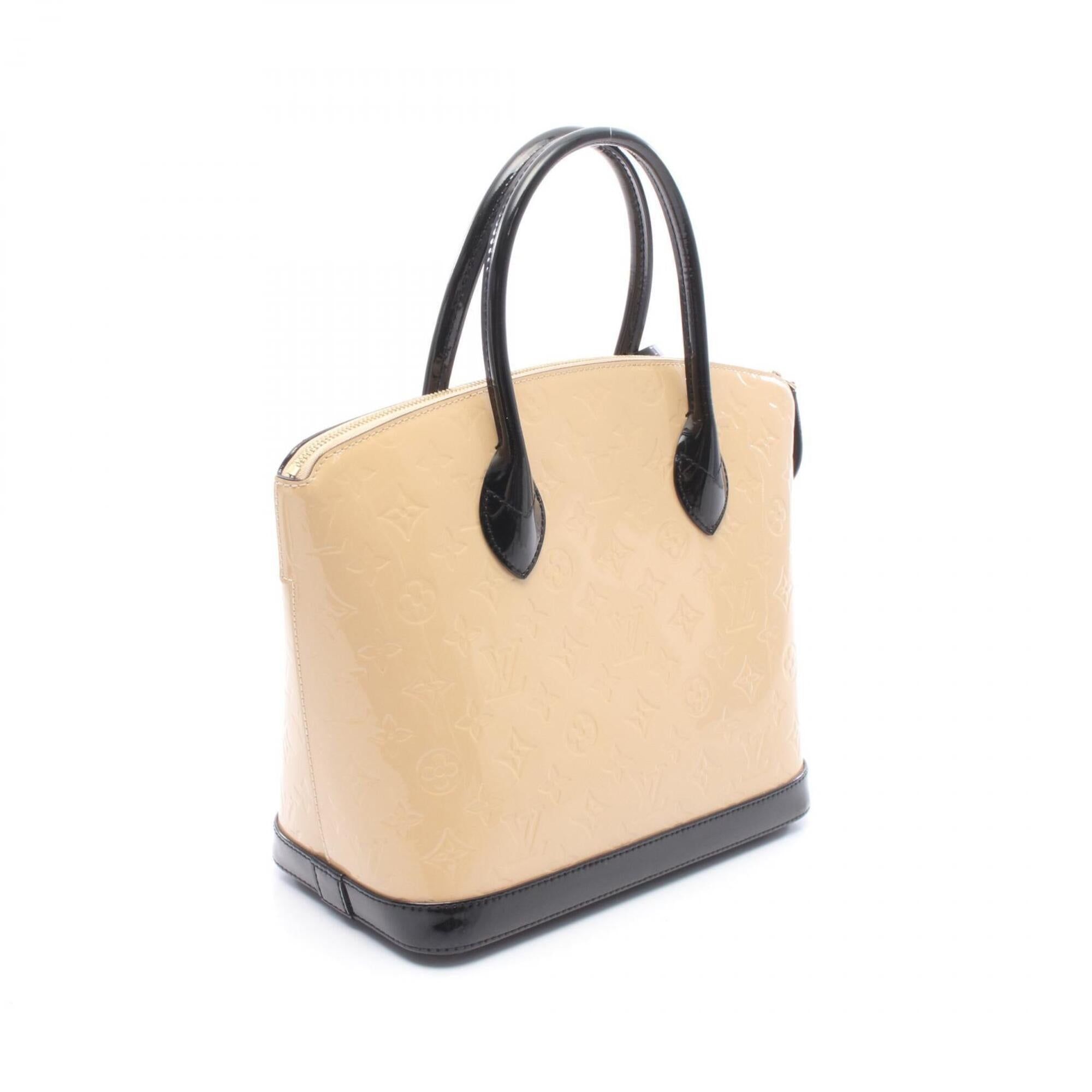 Louis Vuitton Beige Black Dune Vernis Handbag (Pre-Owned)