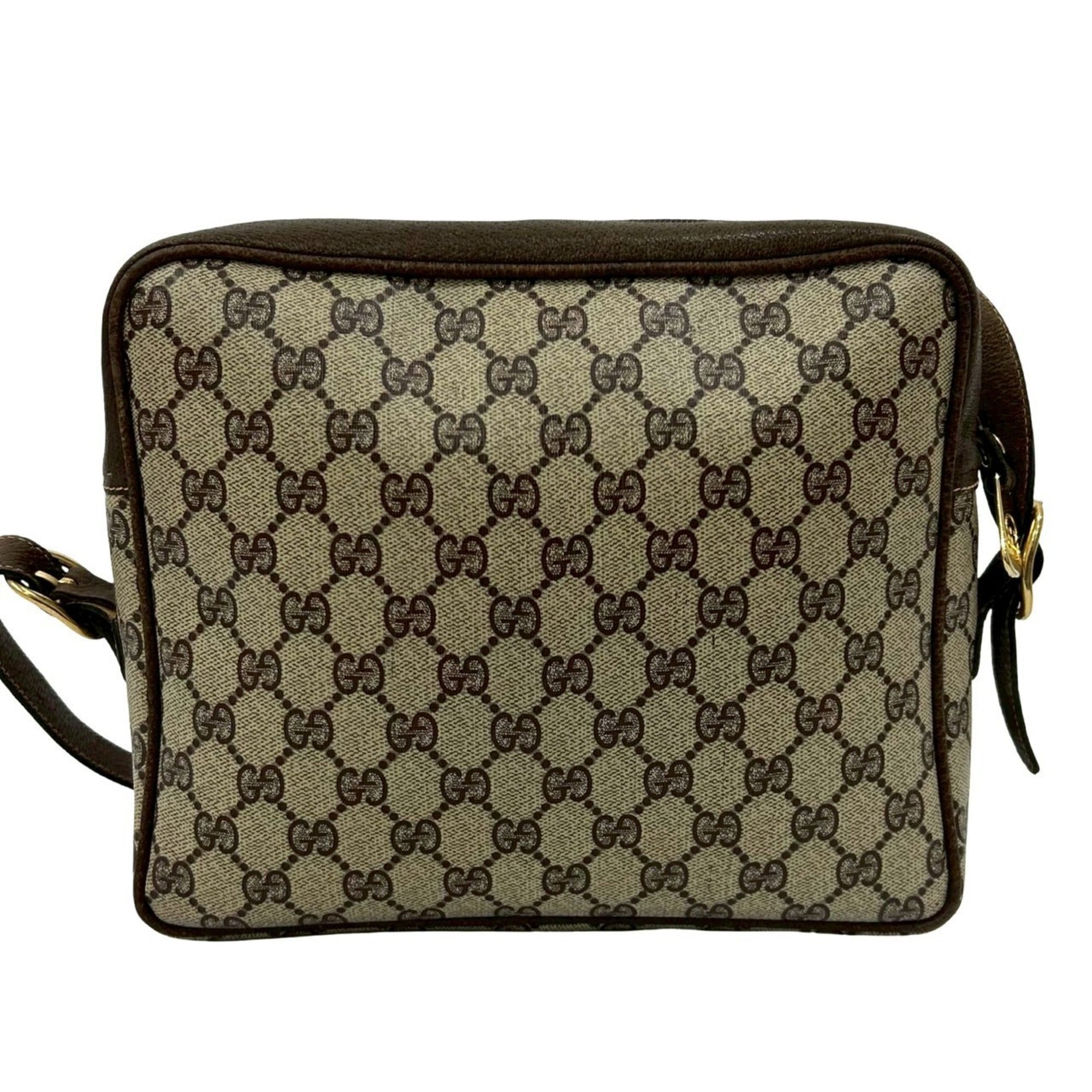 Gucci Black Leather Pvc Pochette Shoulder Bag (Pre-Owned)