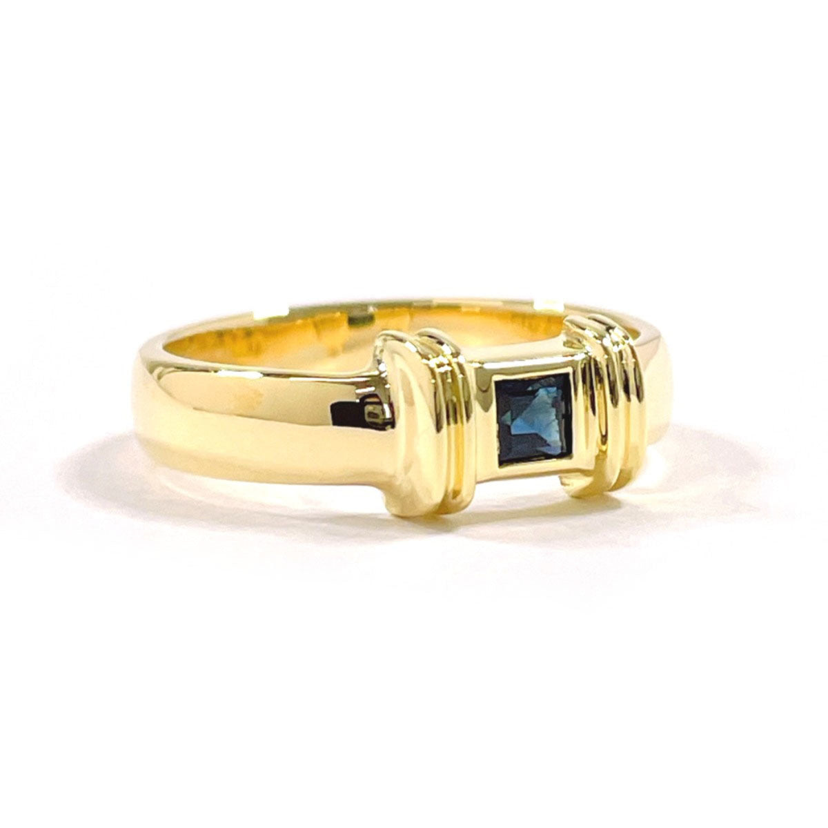 Tiffany Gold Blue Yellow Gold (18K) Band Ring (Pre-Owned)