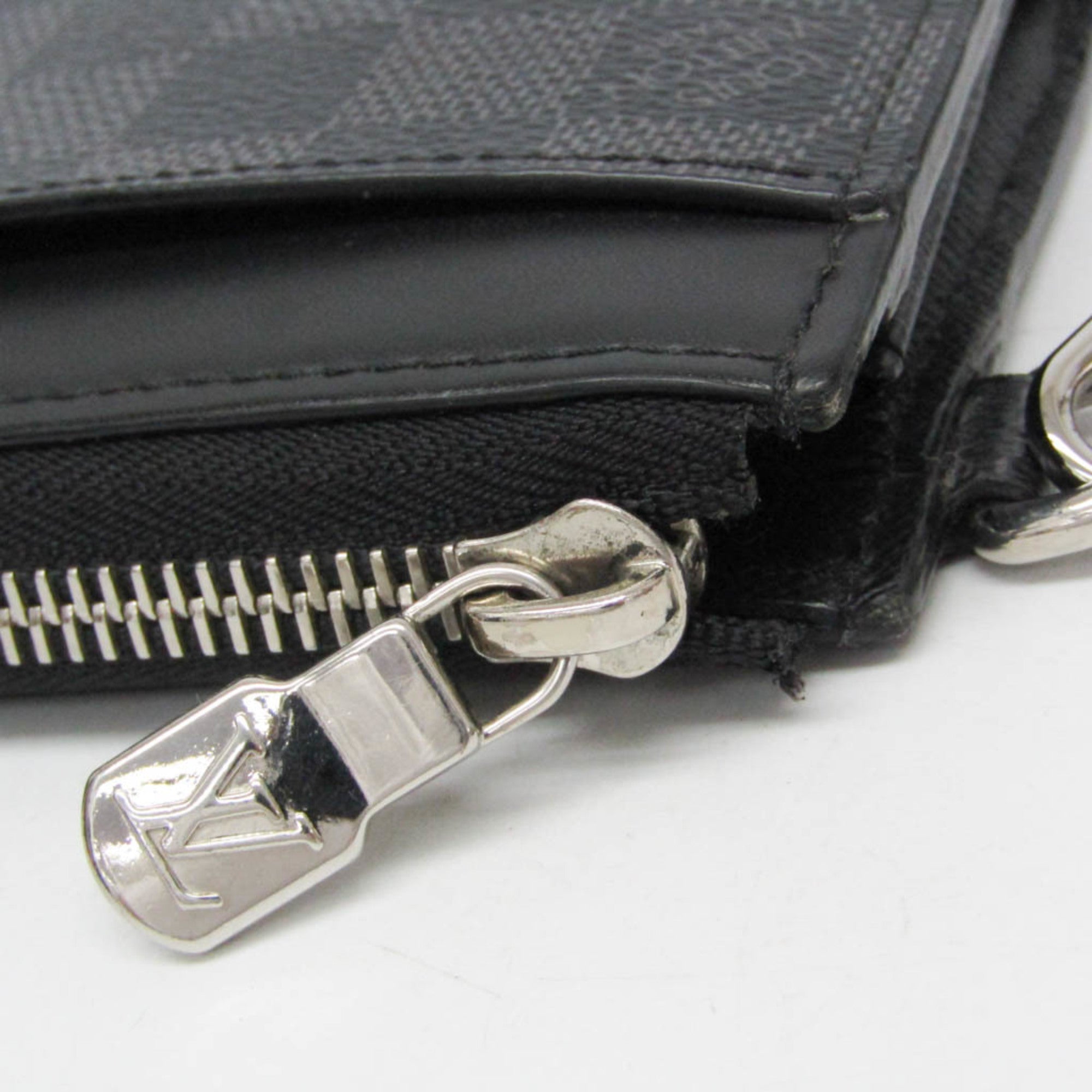 Louis Vuitton Damier Graphite Black Damier Graphite Long Wallet (Bi-Fold) (Pre-Owned)