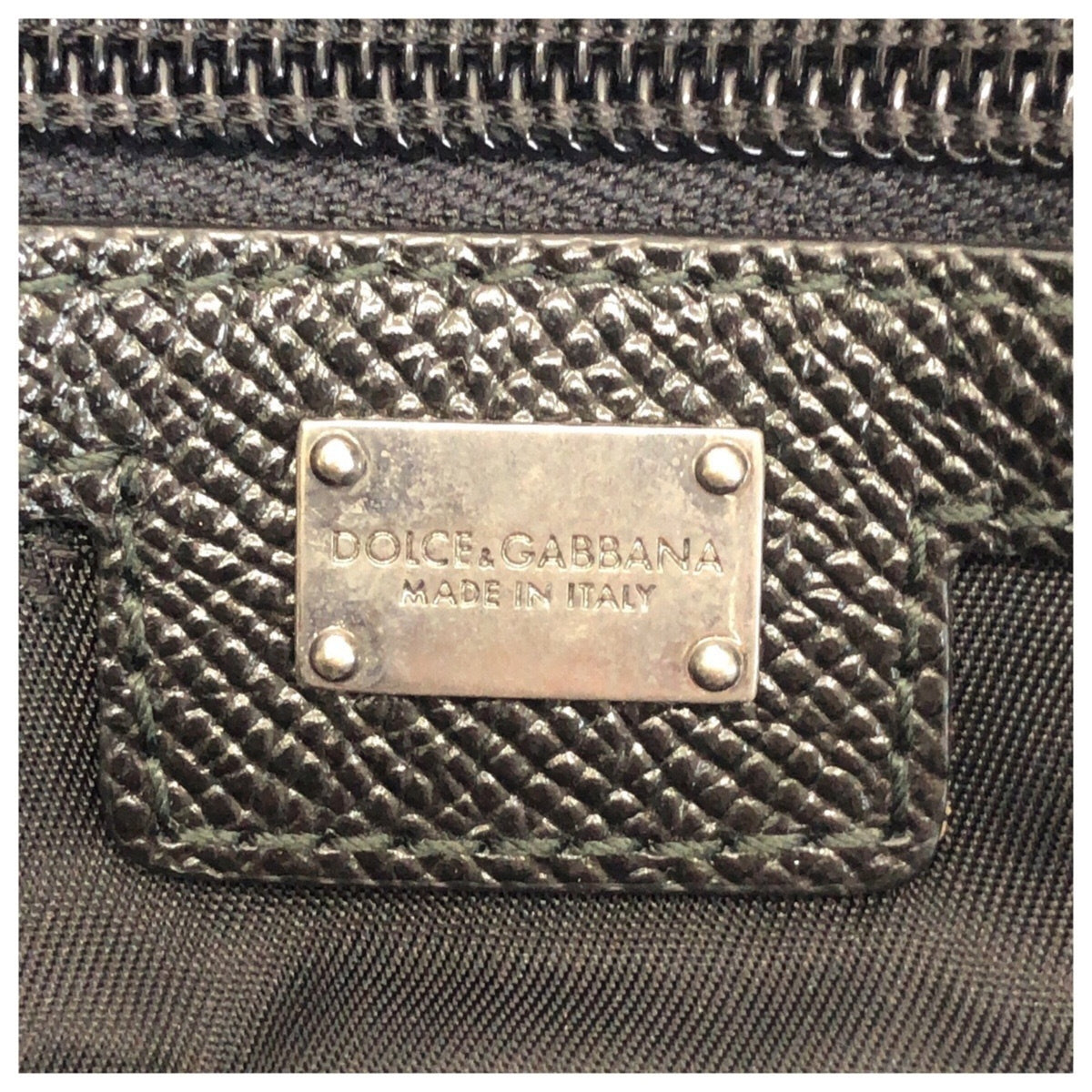 Dolce & Gabbana Black Nylon Leather Briefcase Shoulder Bag (Pre-Owned)