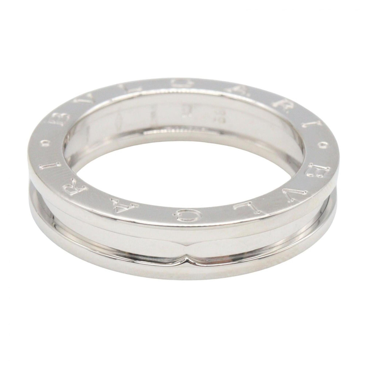 Bvlgari Silver White Gold (18K) Band Ring (Pre-Owned)