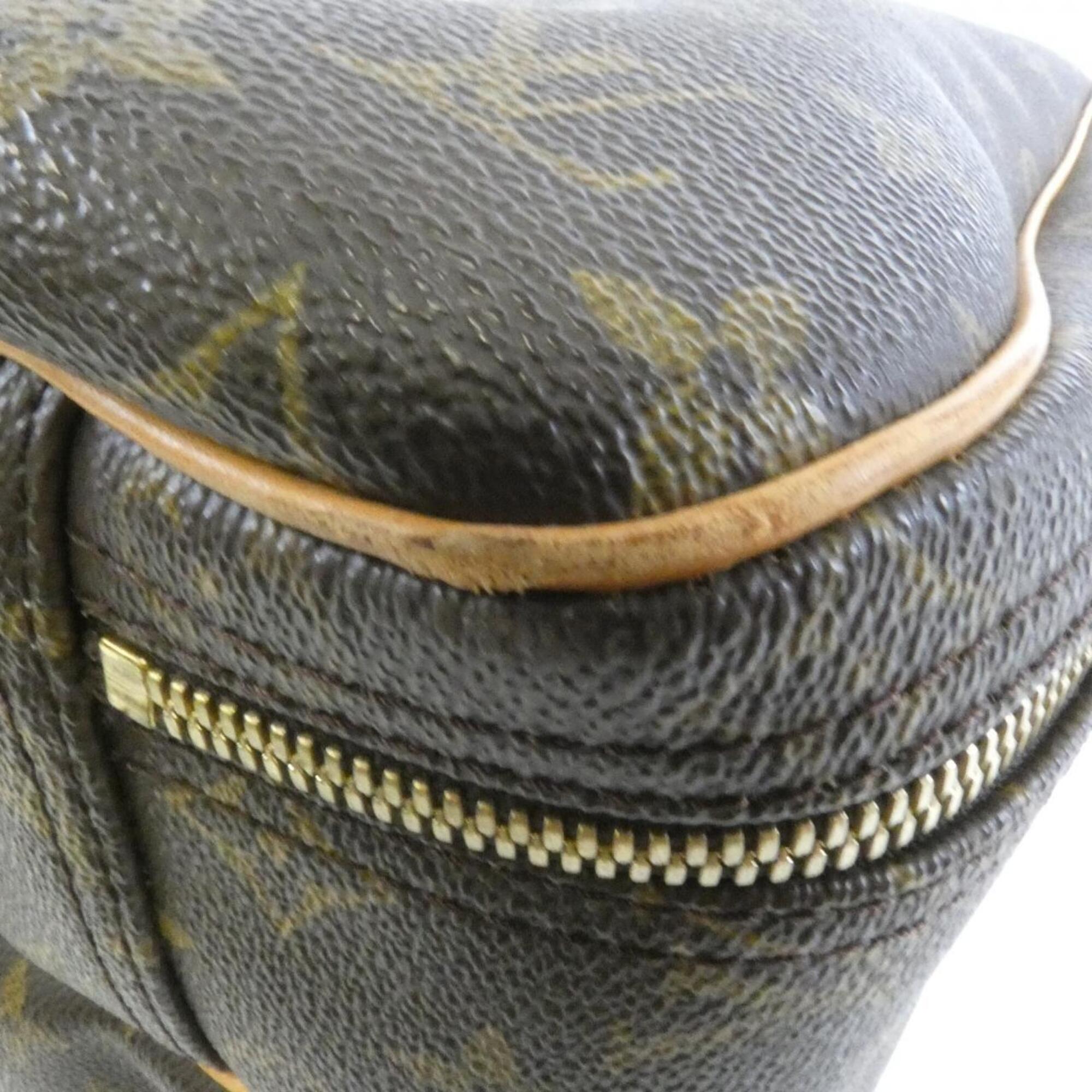 Louis Vuitton Monogram Marron Coated Canvas Boston Bag (Pre-Owned)