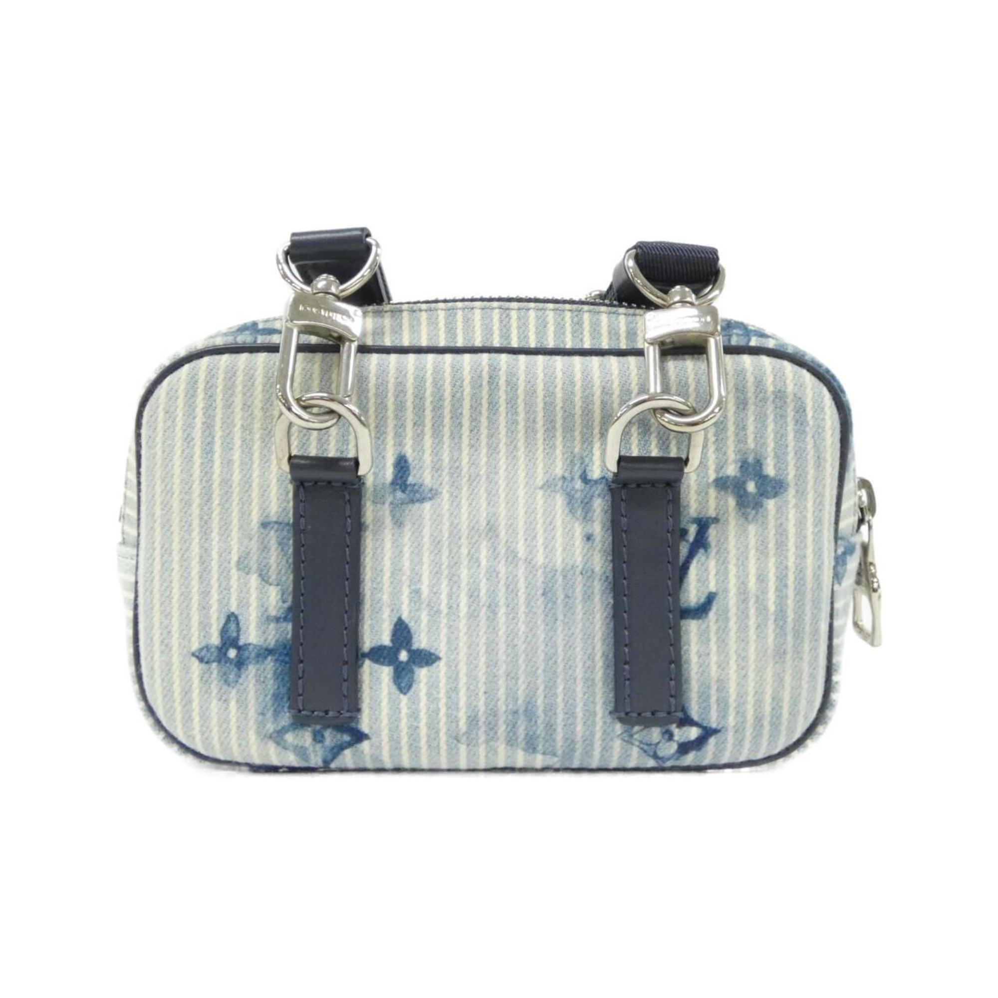 Louis Vuitton Monogram Watercolor Navy Canvas Pochette Shoulder Bag (Pre-Owned)