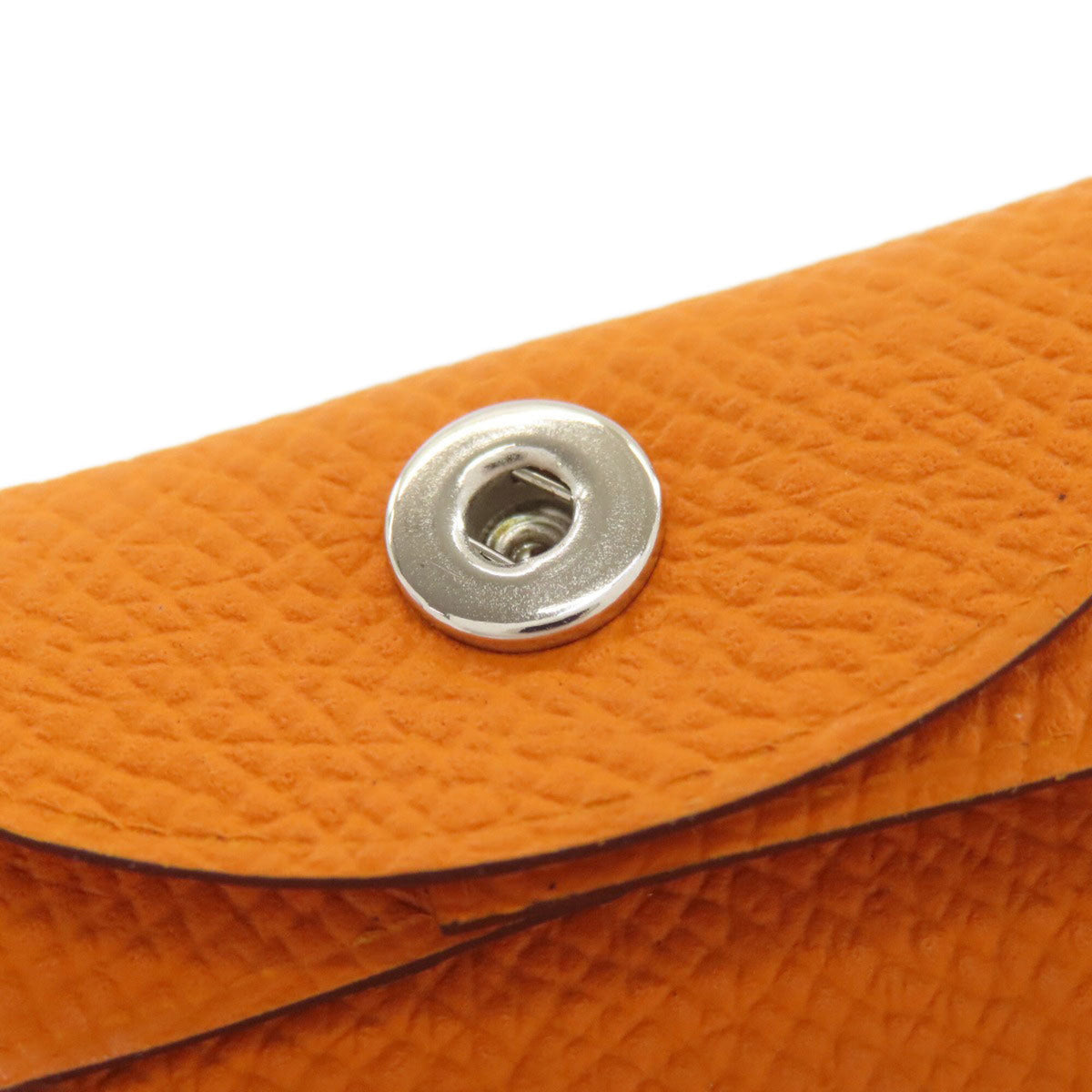 Hermes Orange Epsom Leather Coin Purse/Coin Case (Pre-Owned)