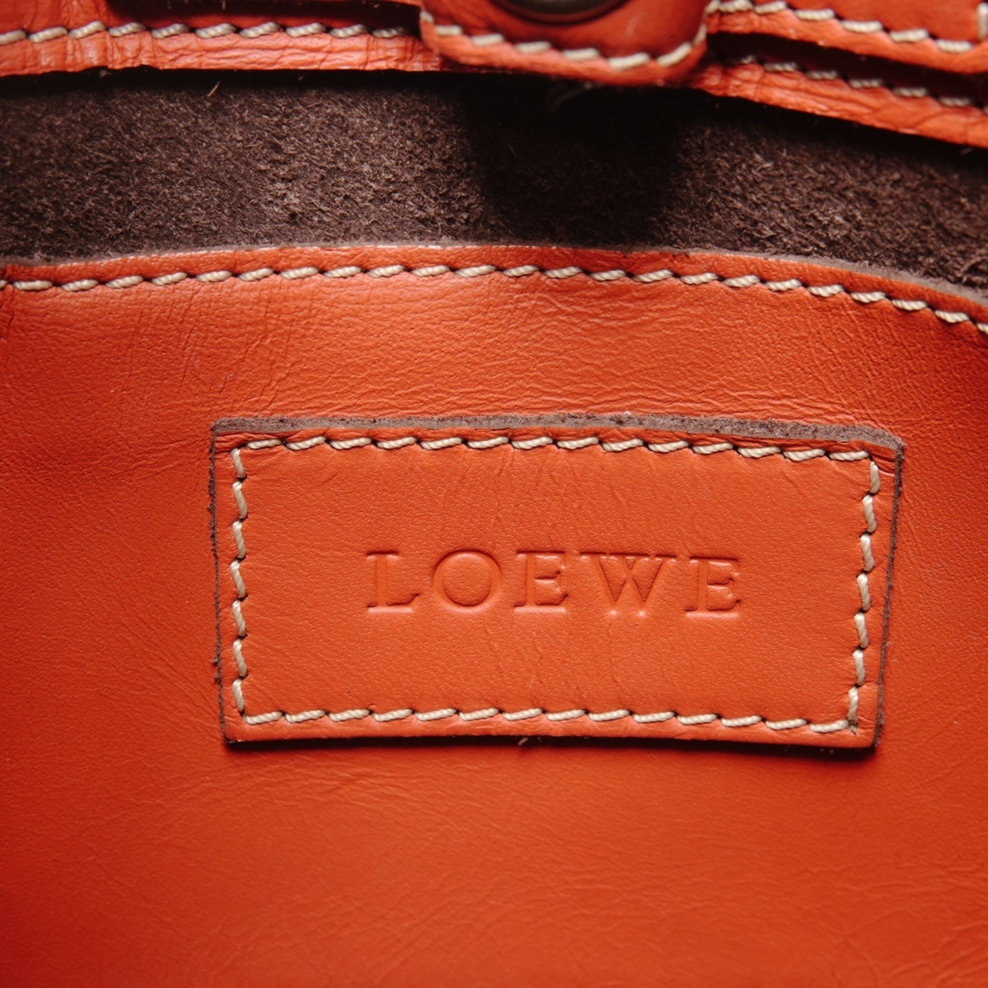 Loewe Orange Handbag (Pre-Owned)