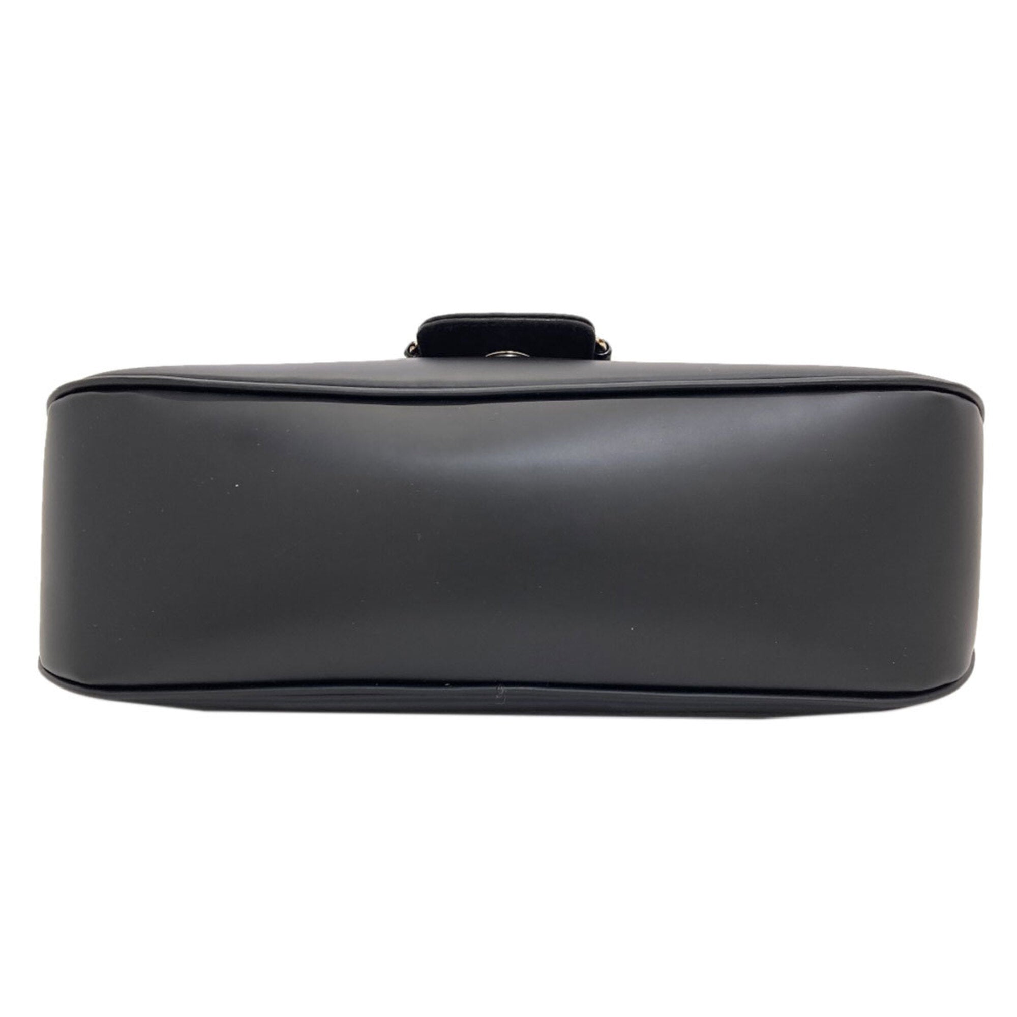 Salvatore Ferragamo Black Leather Shoulder Bag (Pre-Owned)