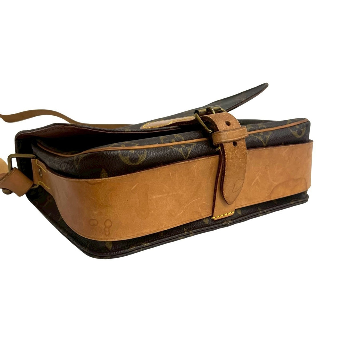 Louis Vuitton Brown Leather Pvc Shoulder Bag (Pre-Owned)