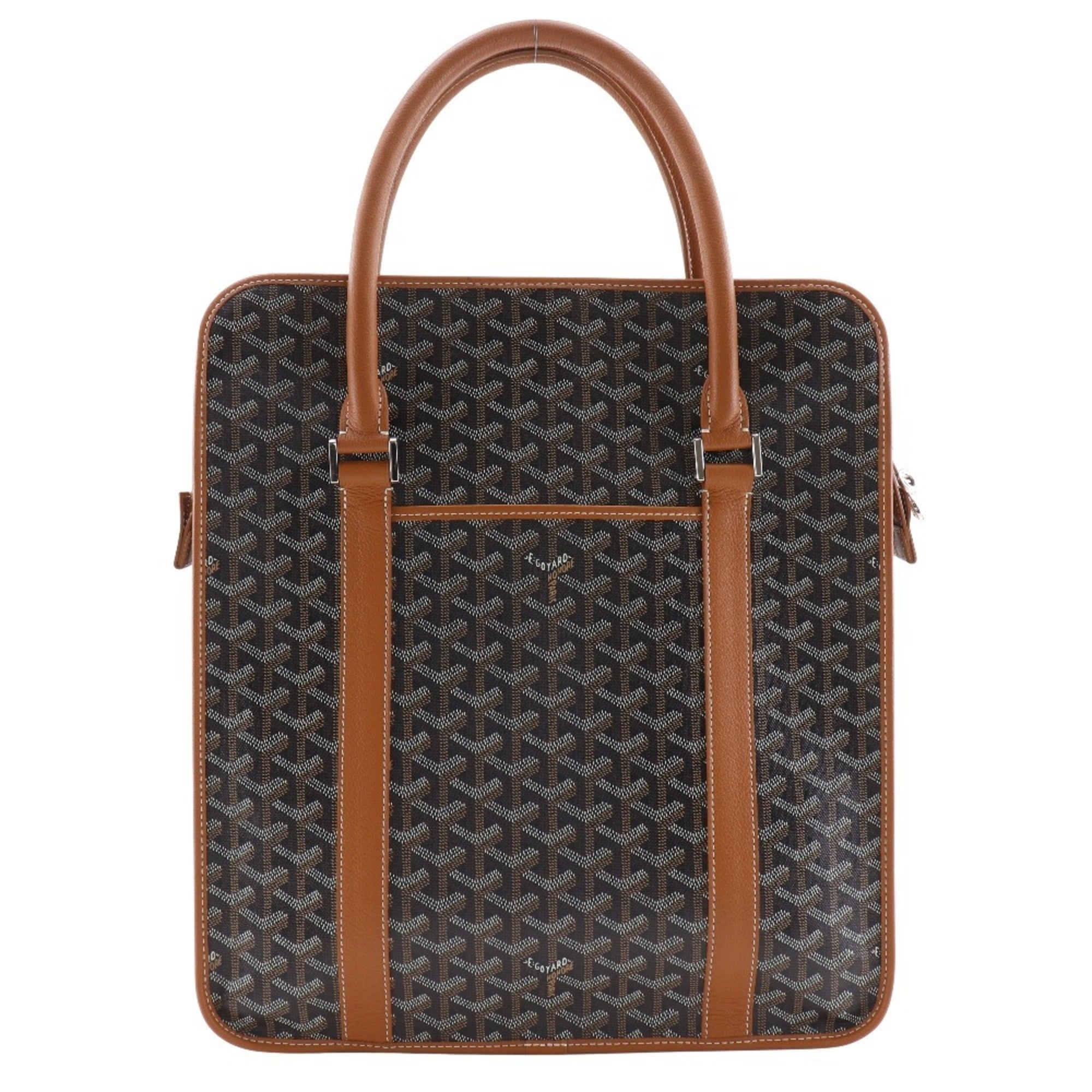 Goyard Black Burgundy Pvc Handbag Tote Bag (Pre-Owned)