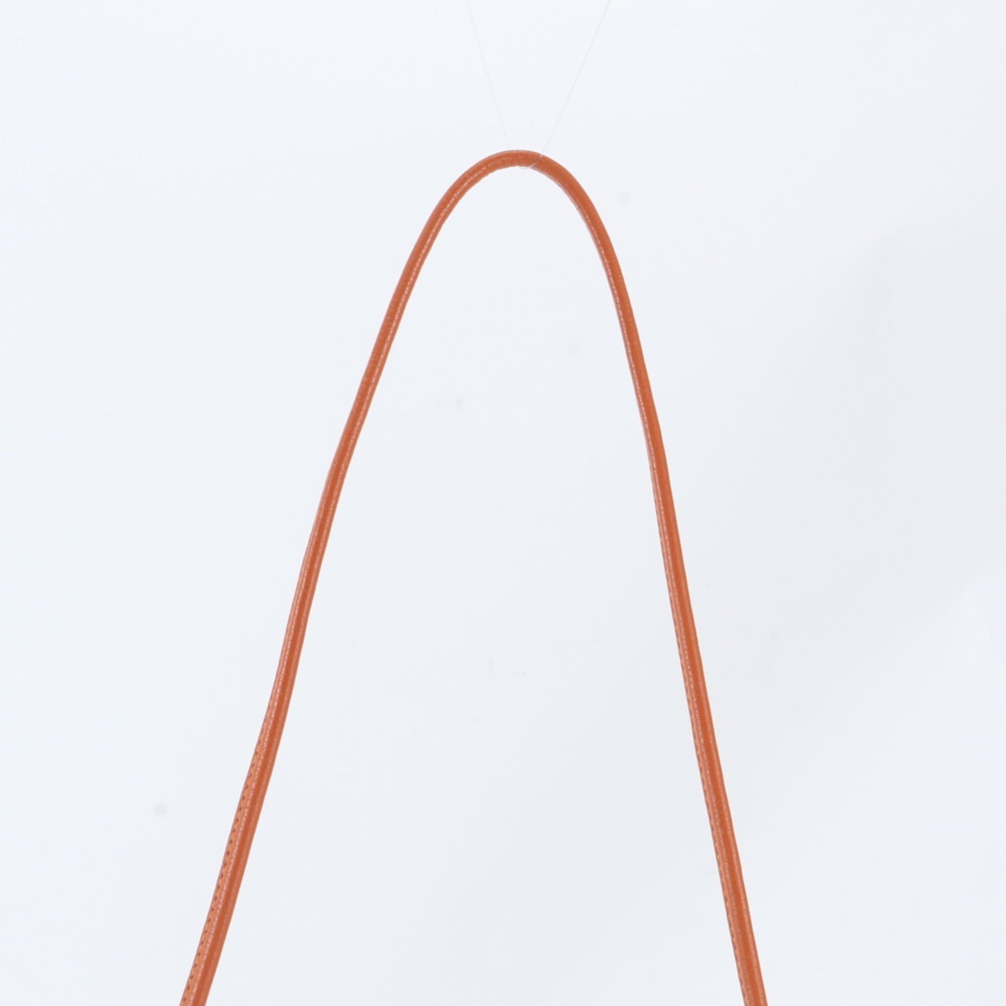 Hermes Beige Orange Leather Canvas Handbag Shoulder Bag (Pre-Owned)
