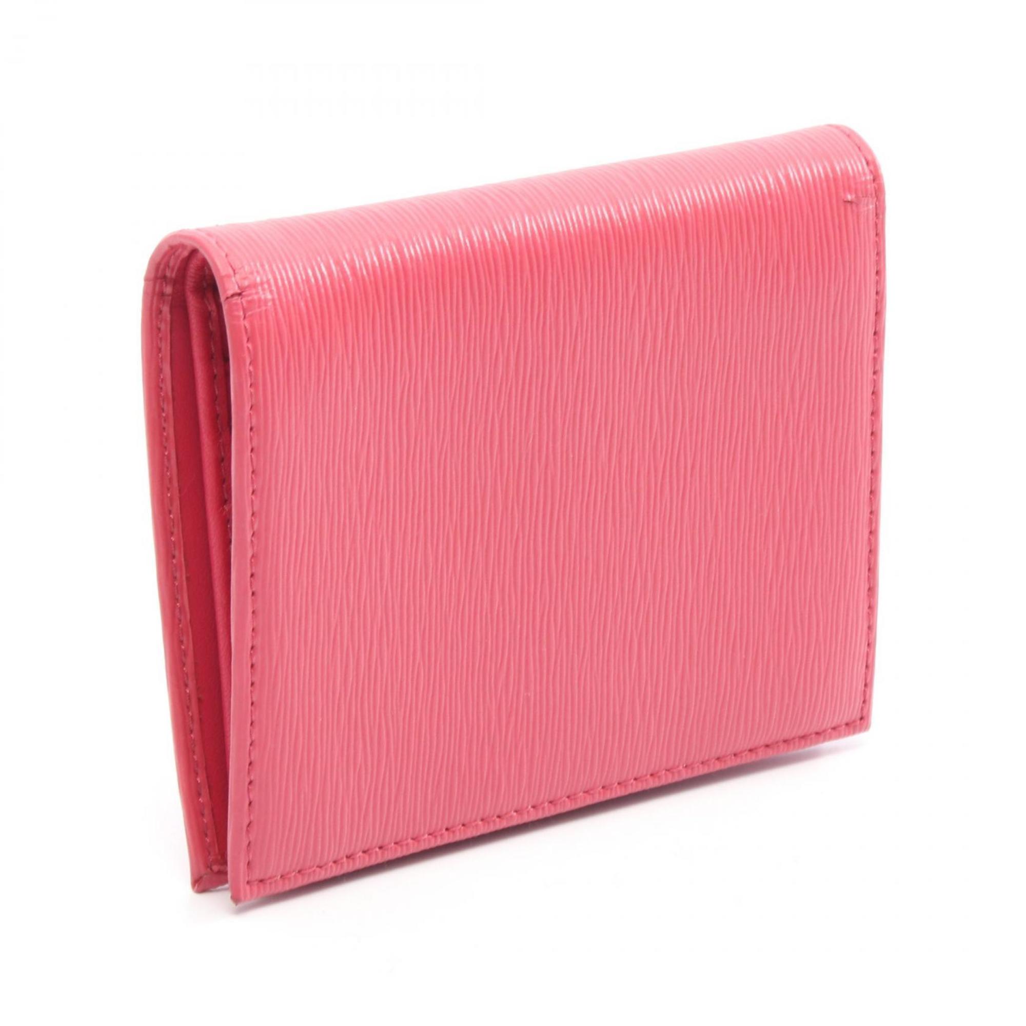 Prada Pink Leather Wallet (Bi-Fold) (Pre-Owned)