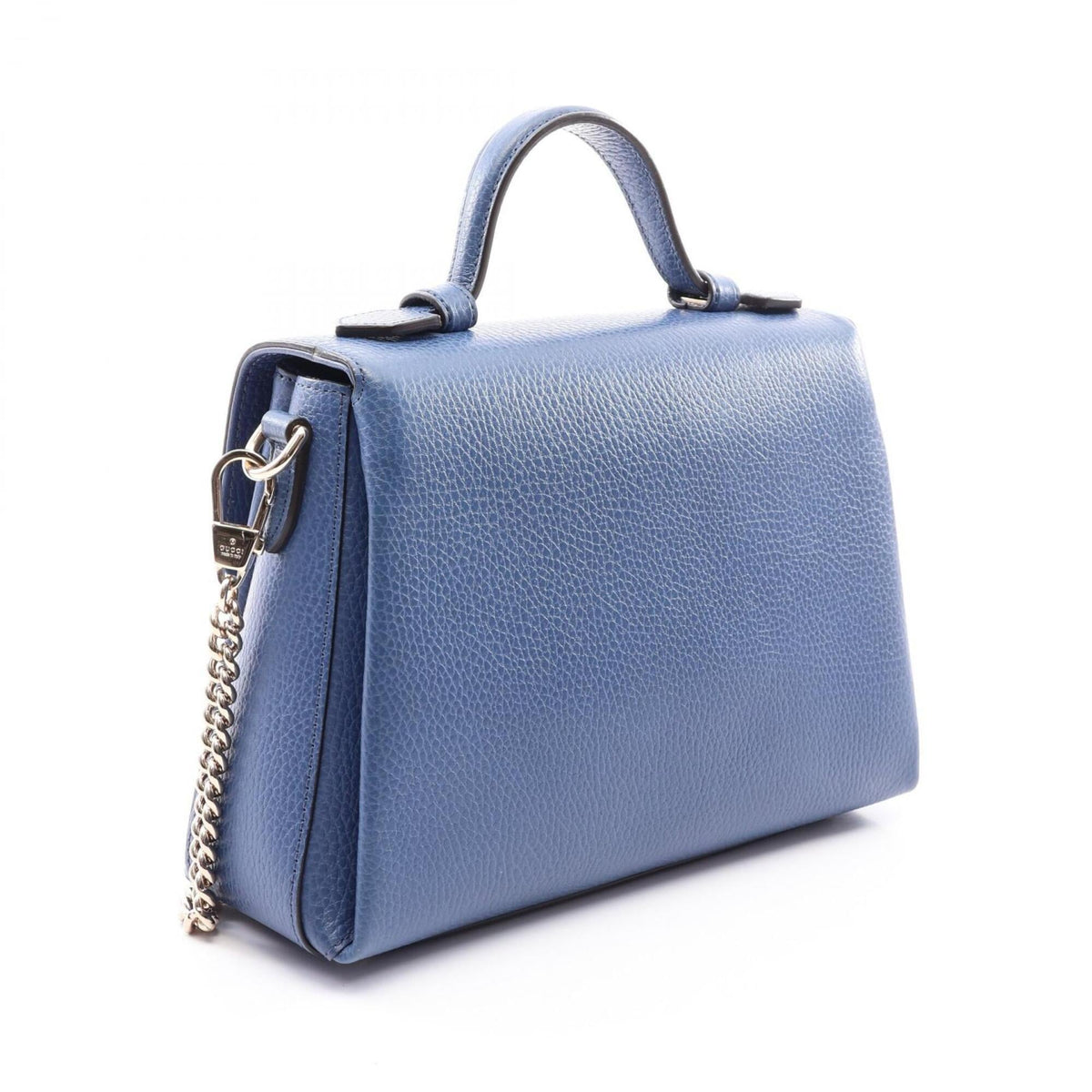 Gucci Blue Leather Handbag (Pre-Owned)