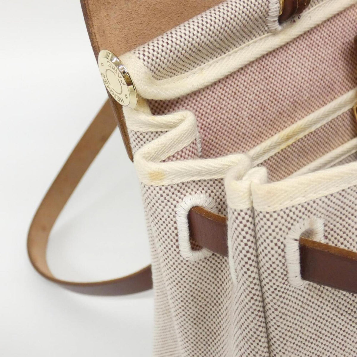 Hermes Havane Toile H Handbag (Pre-Owned)