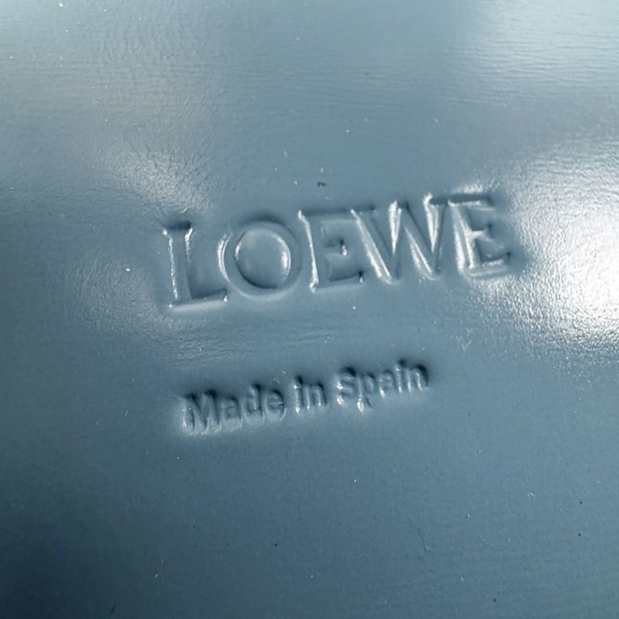 Loewe Blue Leather Shoulder Bag (Pre-Owned)