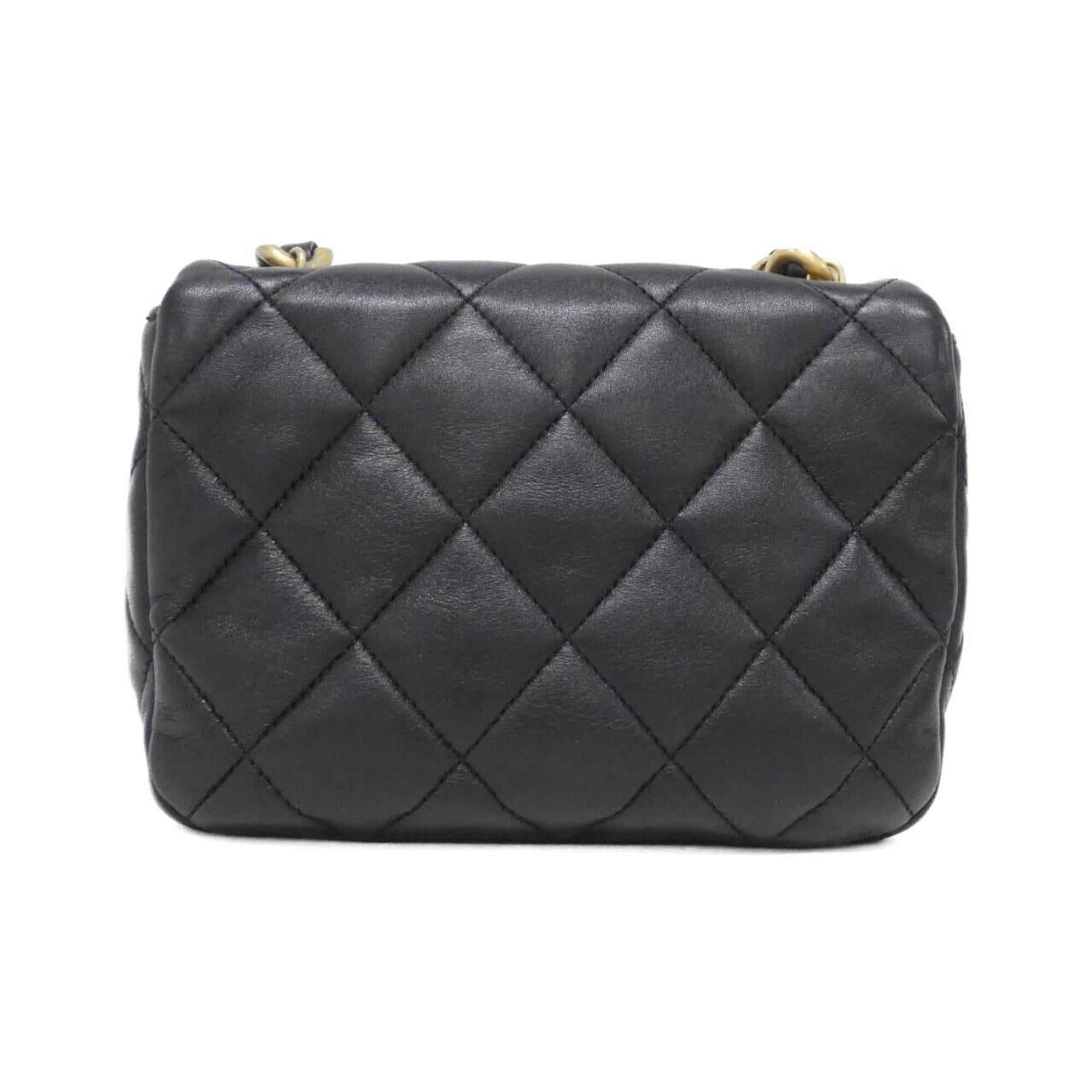 Chanel Black Leather Shoulder Bag (Pre-Owned)