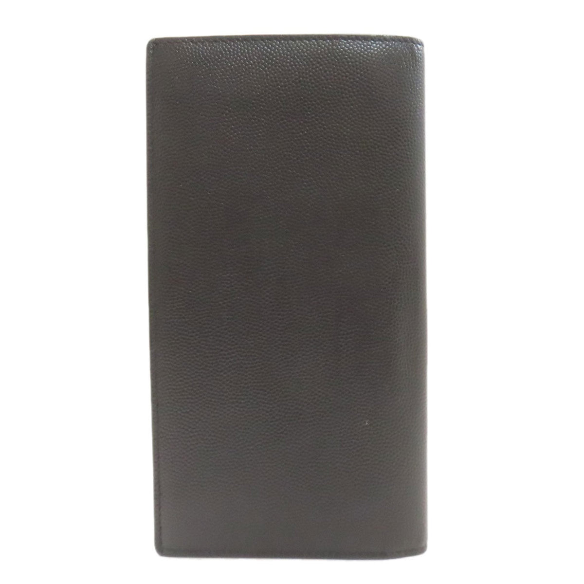 Yves Saint Laurent Black Leather Long Wallet (Bi-Fold) (Pre-Owned)