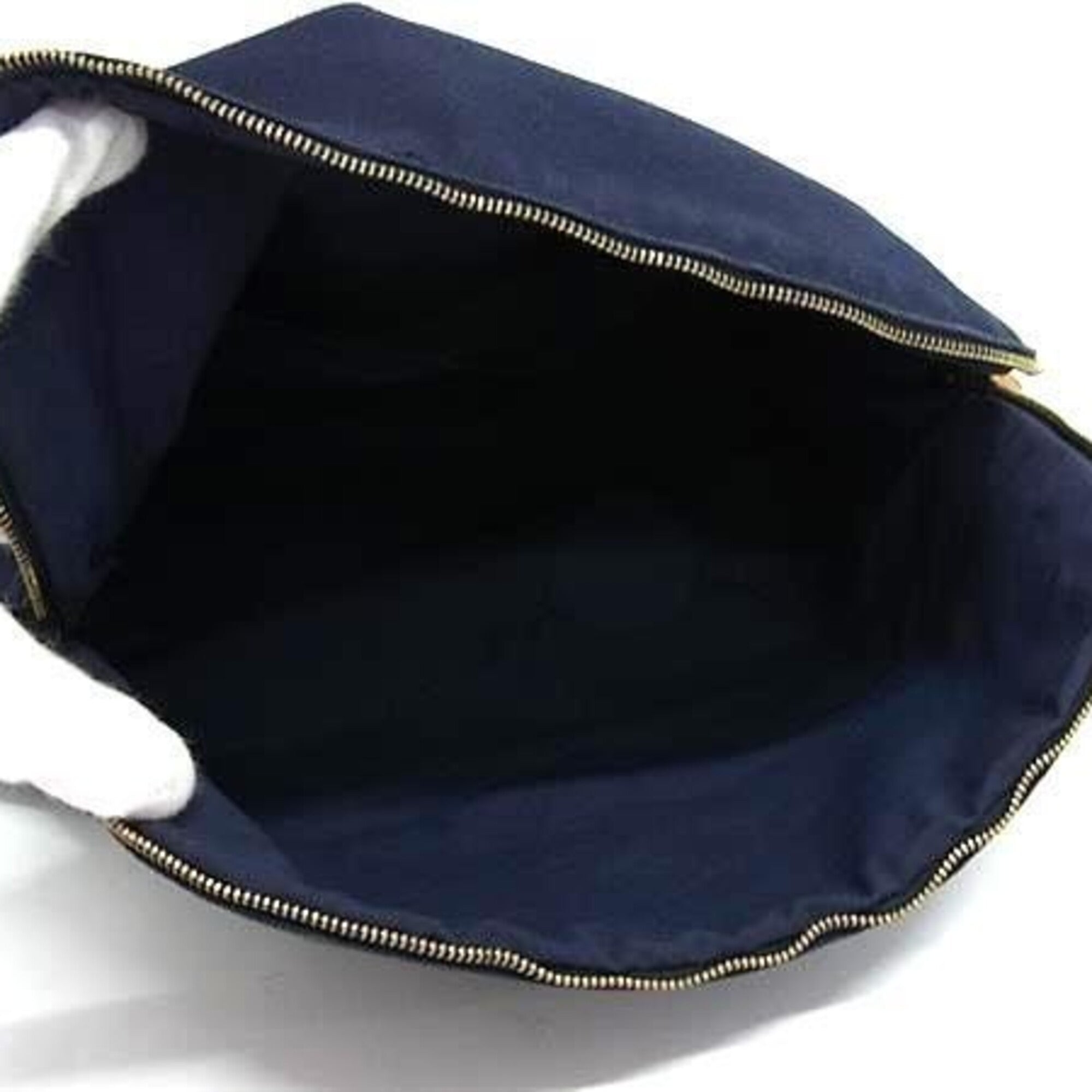 Hermes Navy Cotton Pouch (Pre-Owned)