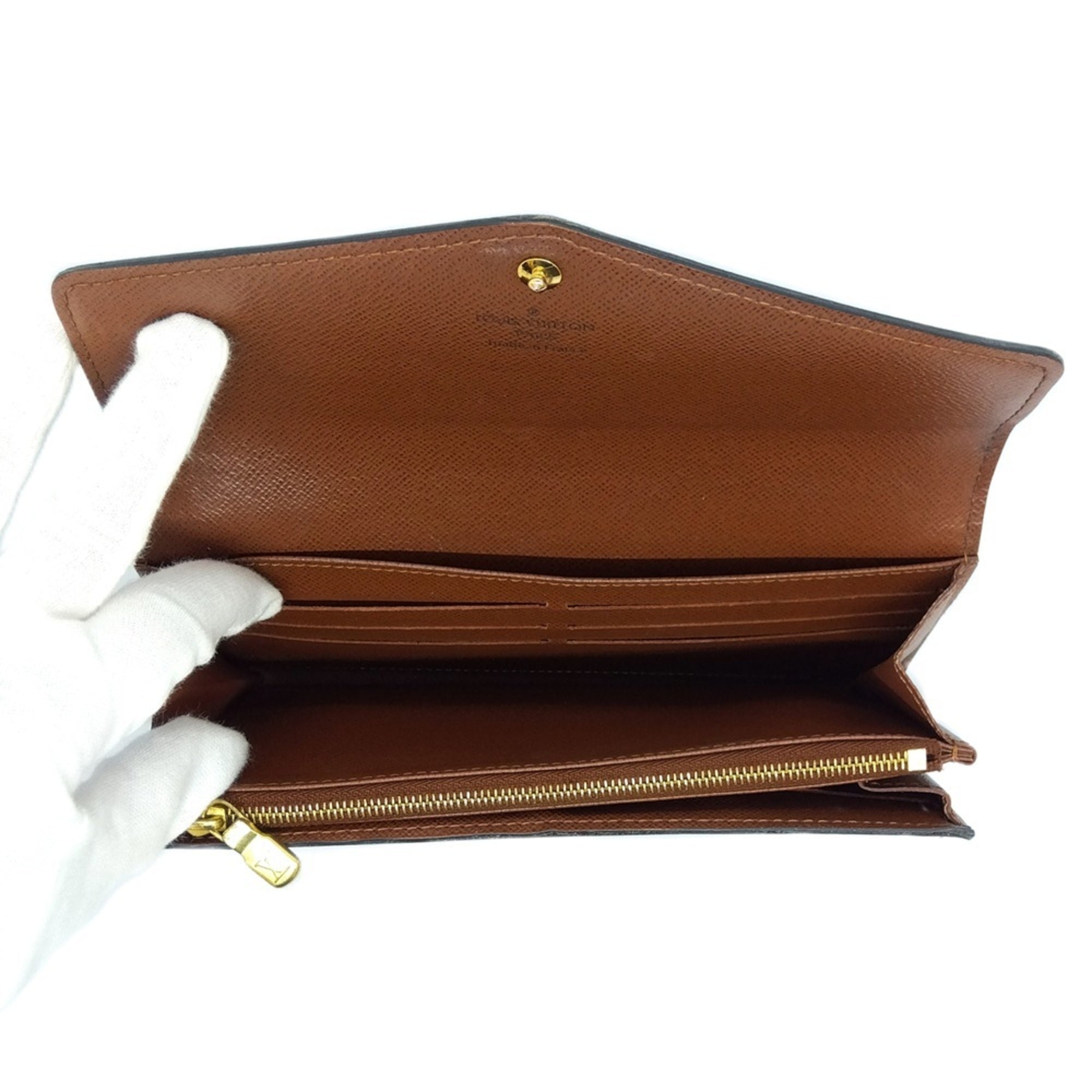 Louis Vuitton Monogram Black Monogram Long Wallet (Bi-Fold) (Pre-Owned)