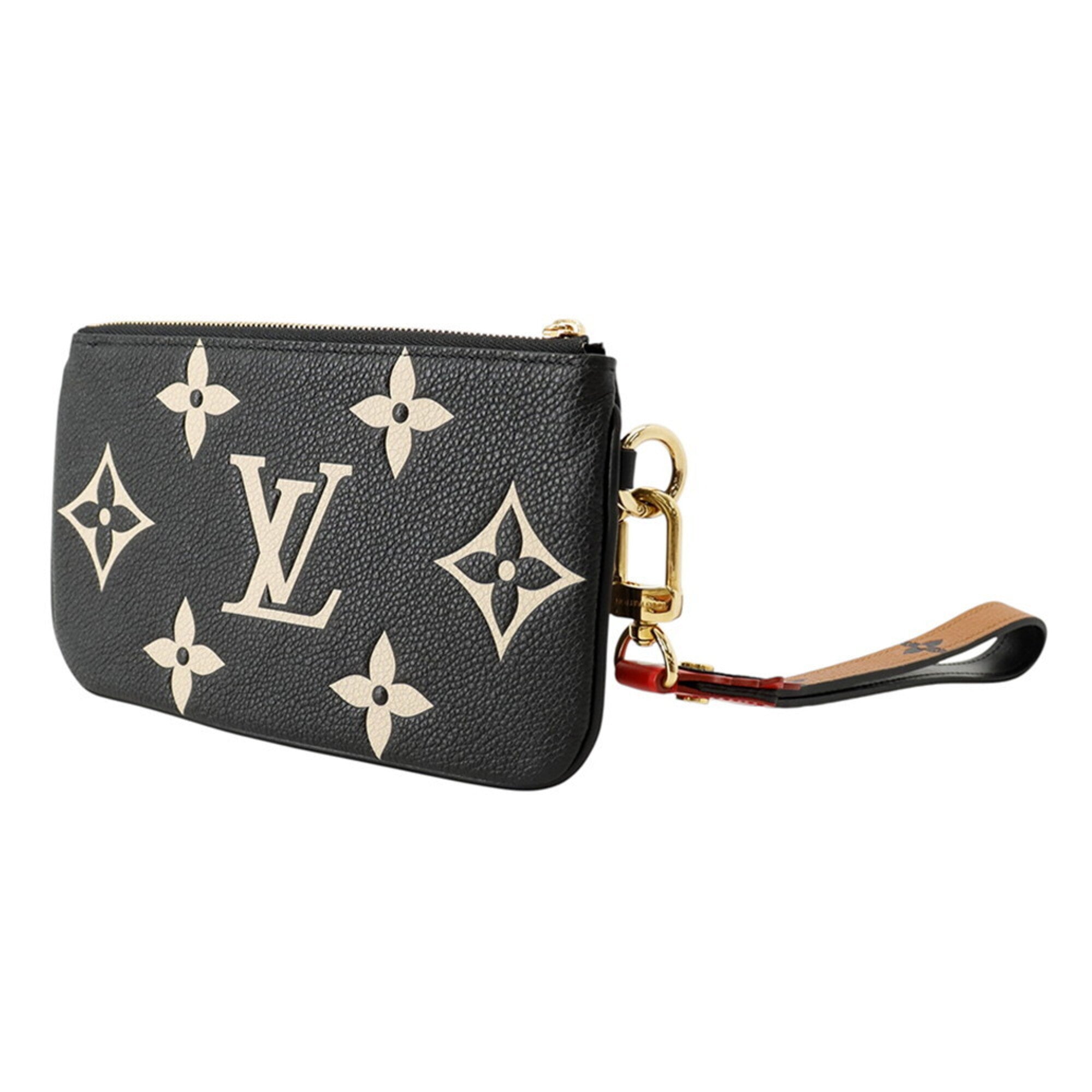 Louis Vuitton Brown Cream Noir Monogram Empreinte Pochette Pouch (Pre-Owned)