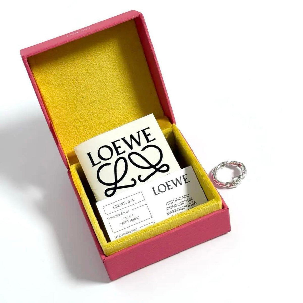 Loewe Silver 925 Band Ring (Pre-Owned)