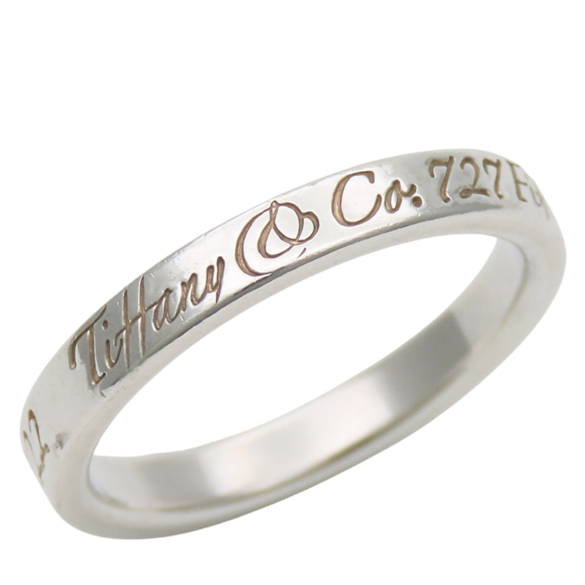 Tiffany Silver Silver 925 Band Ring (Pre-Owned)