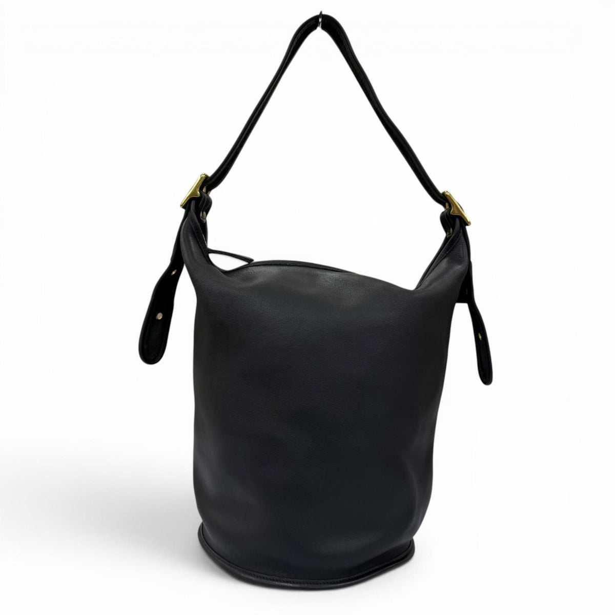 Coach Black Leather Handbag Shoulder Bag (Pre-Owned)