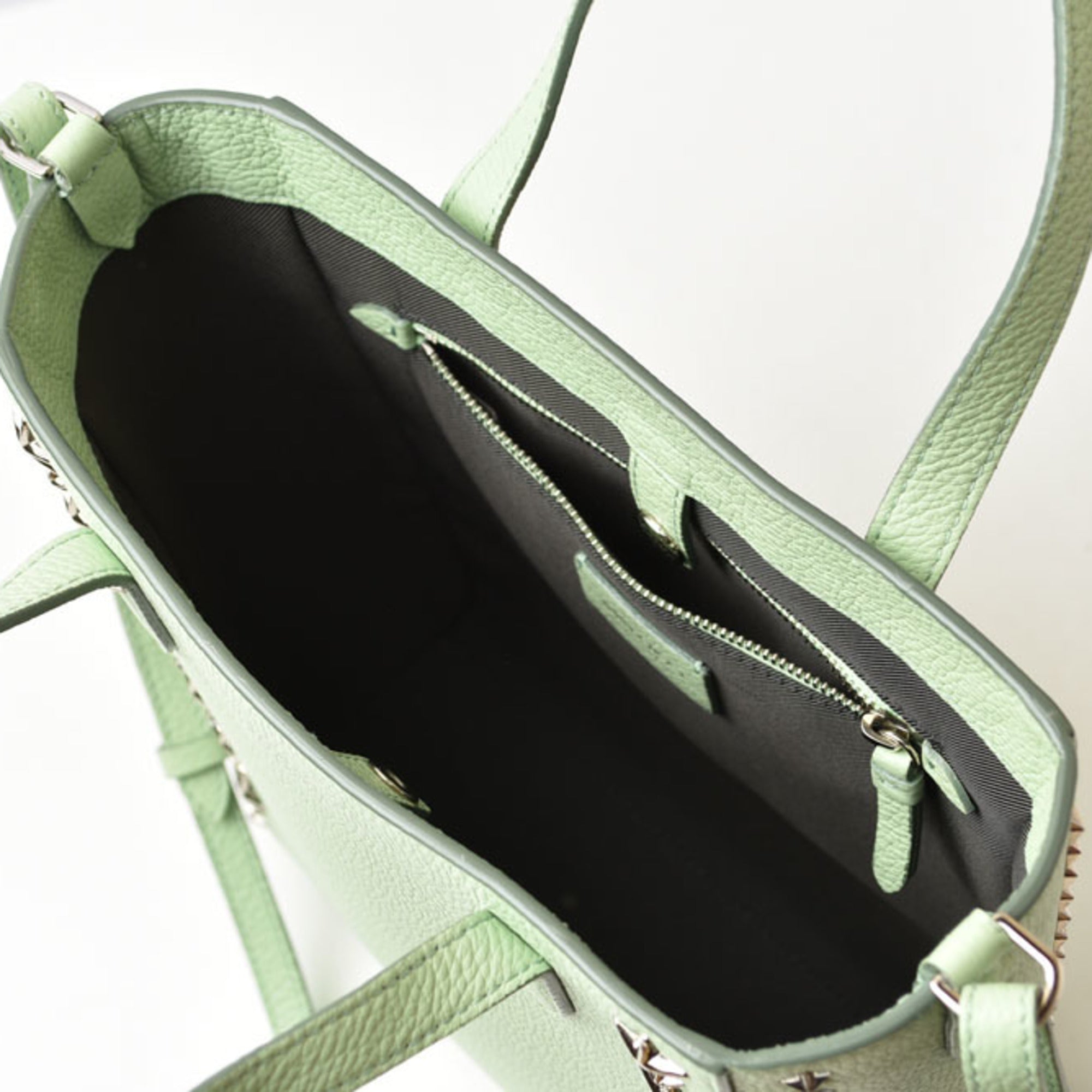 Jimmy Choo Green Leather Handbag Shoulder Bag (Pre-Owned)