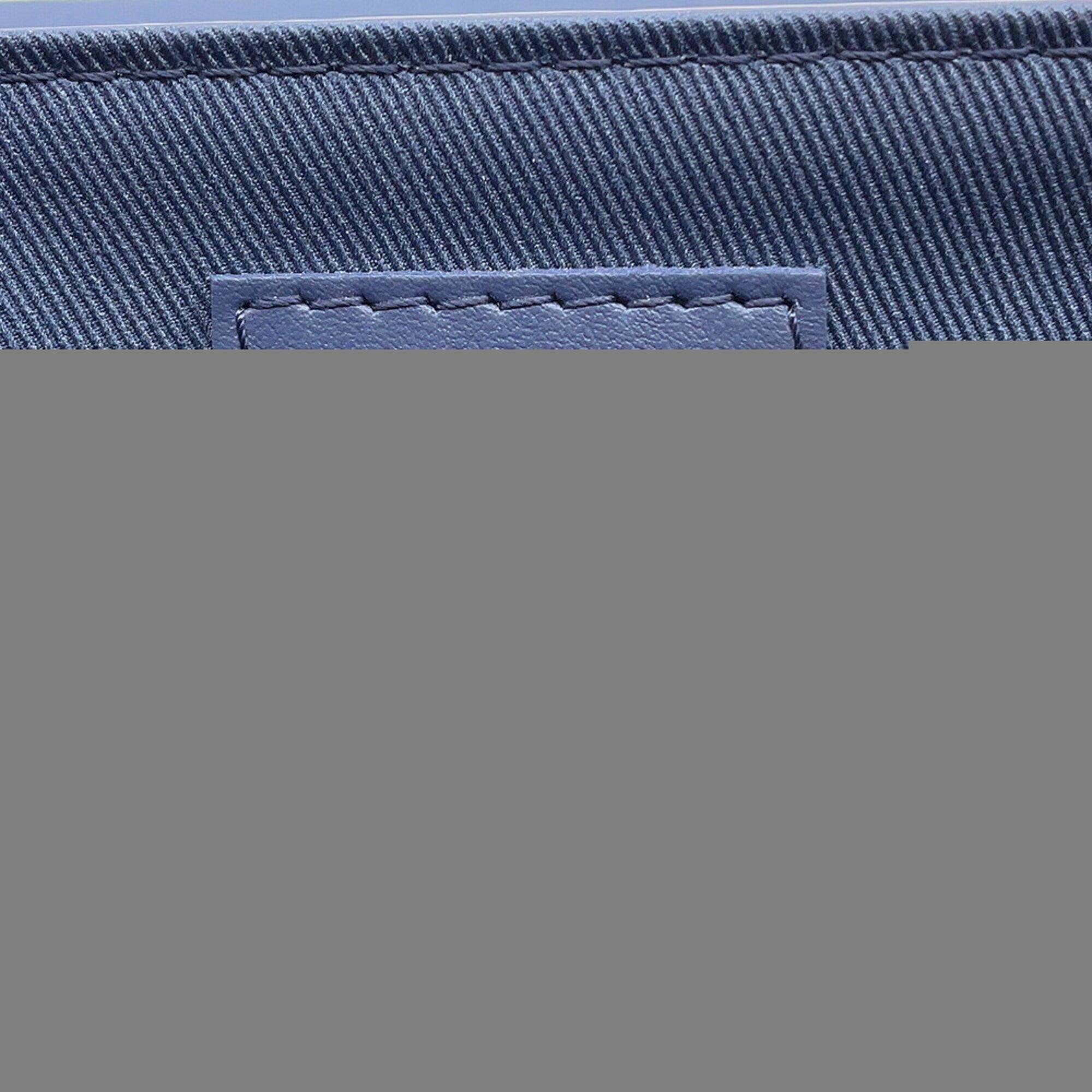 Louis Vuitton Navy Leather Handbag Shoulder Bag (Pre-Owned)