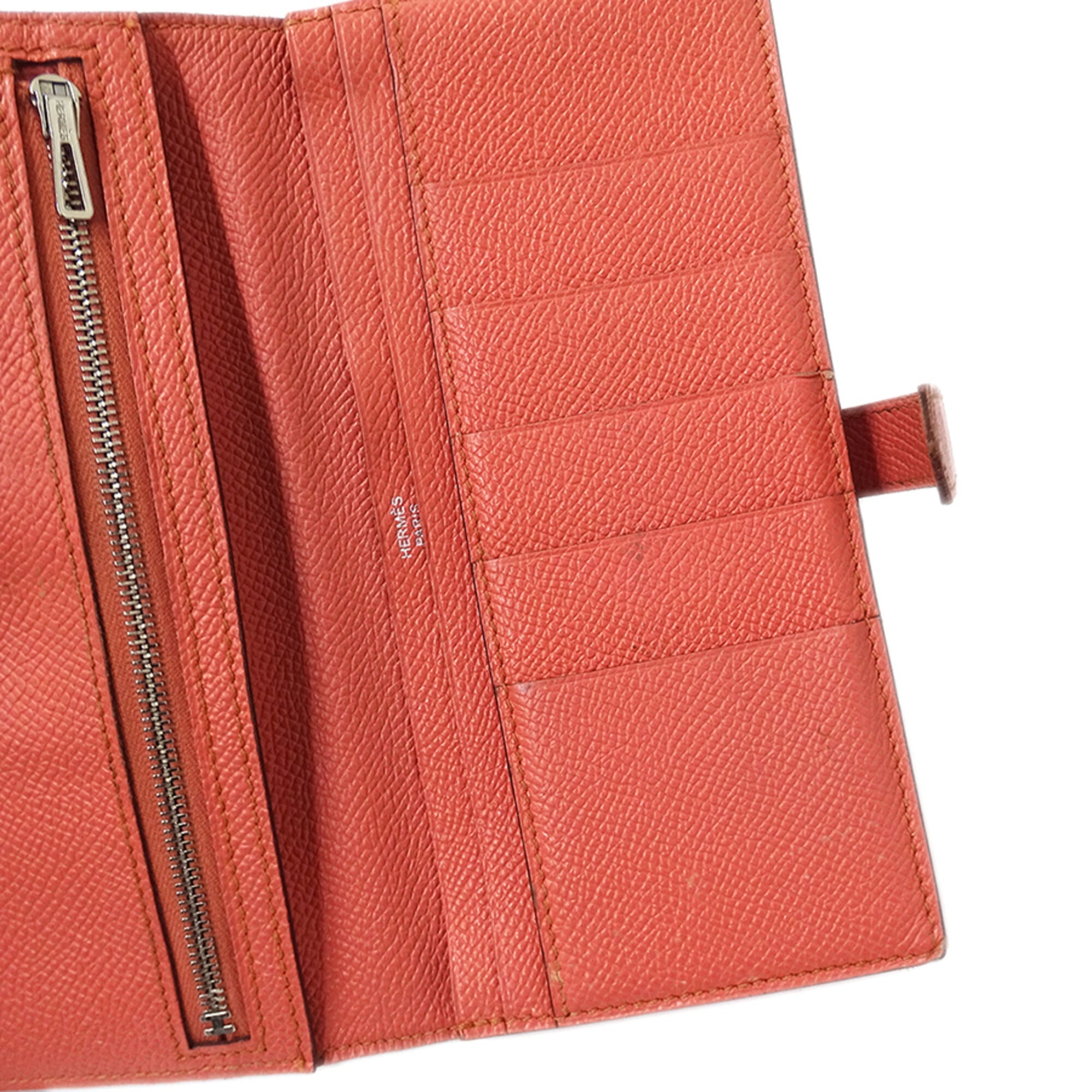Hermes Pink Red Color Rouge Casaque Soufre Epsom Leather (Pre-Owned)