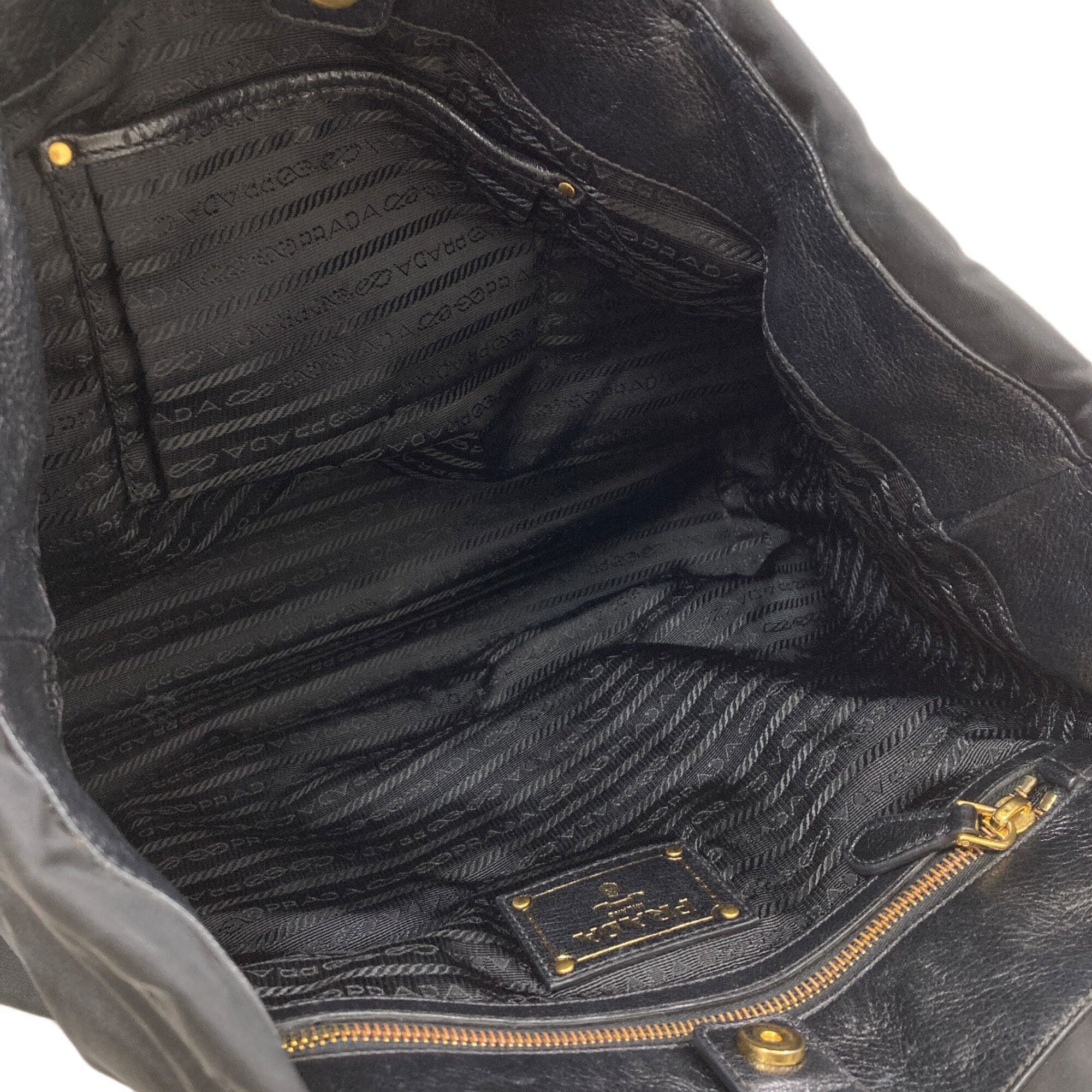 Prada Black Nylon Tote Bag (Pre-Owned)