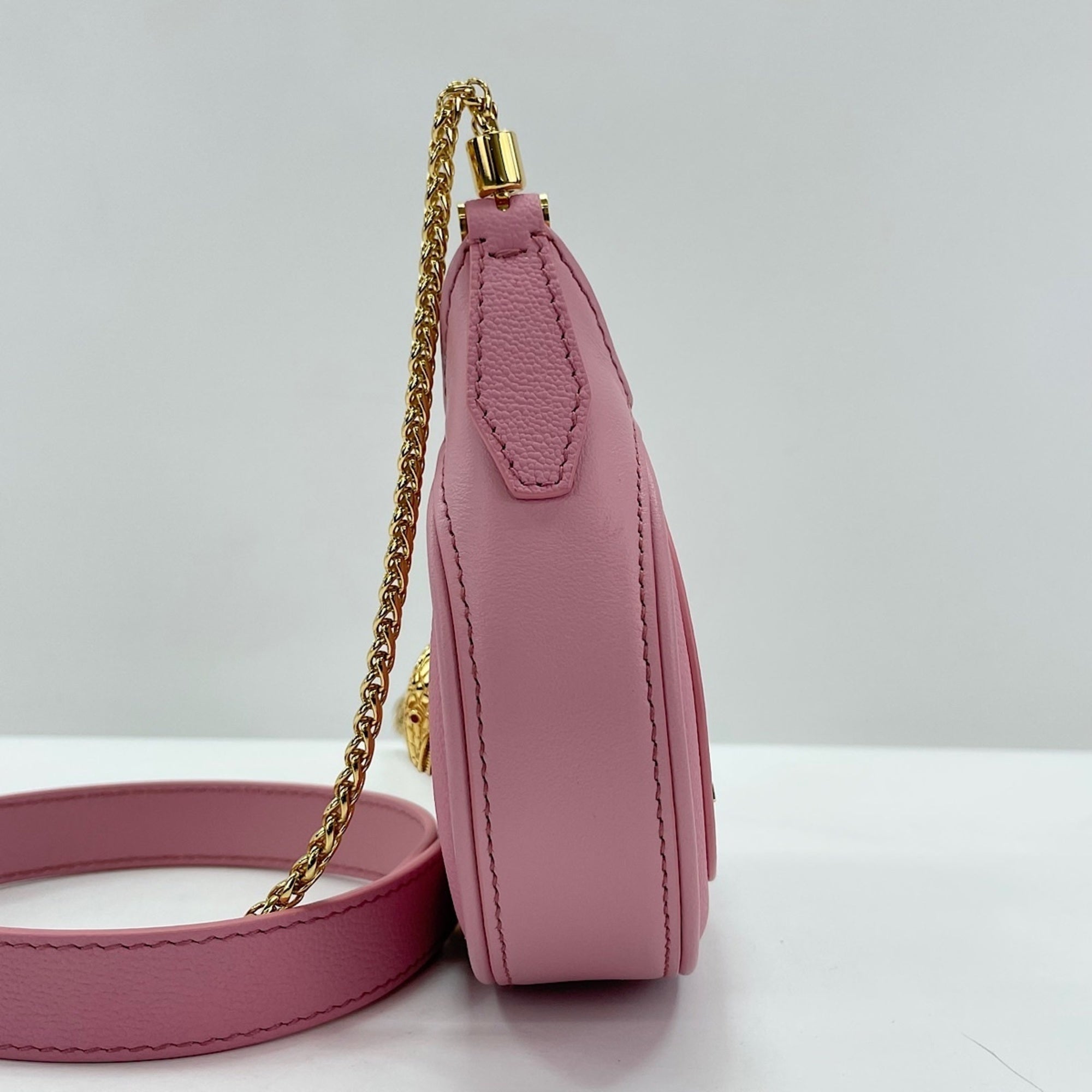 Bvlgari Pink Leather Shoulder Bag (Pre-Owned)
