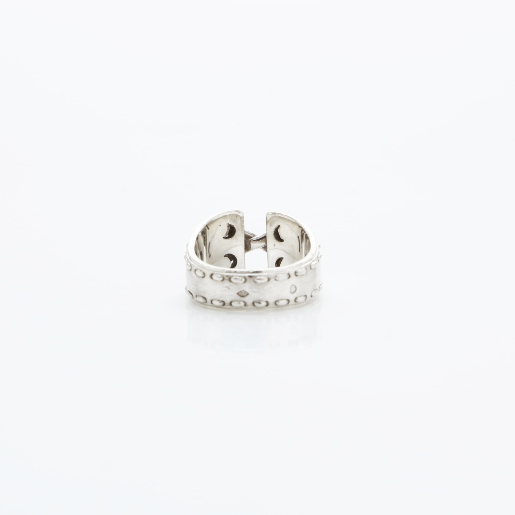 Hermes Silver Band Ring (Pre-Owned)