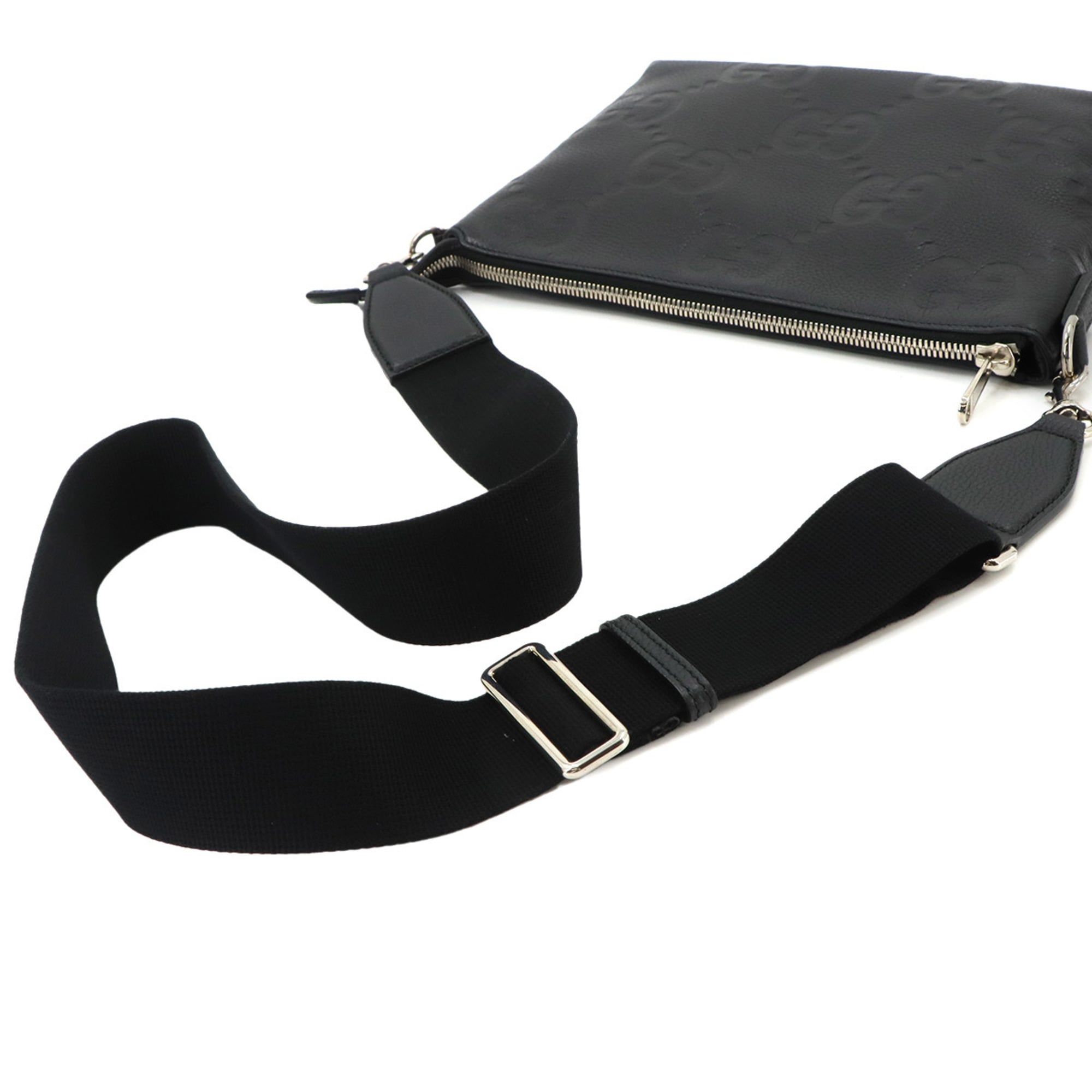 Gucci Black Leather Handbag Shoulder Bag (Pre-Owned)