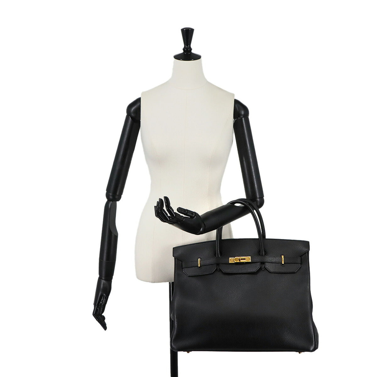 Hermes Black Ardennes Leather Handbag (Pre-Owned)