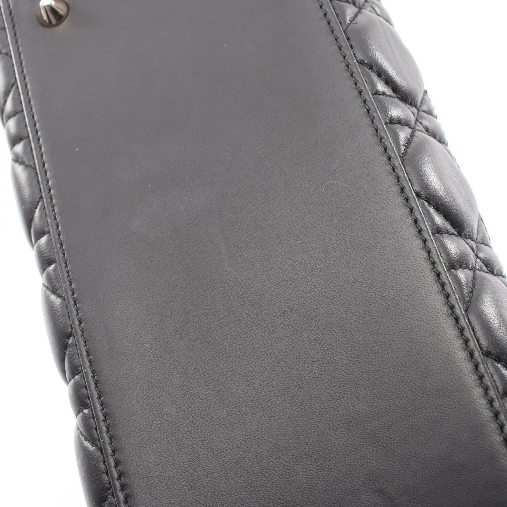Christian Dior Black Leather Handbag (Pre-Owned)