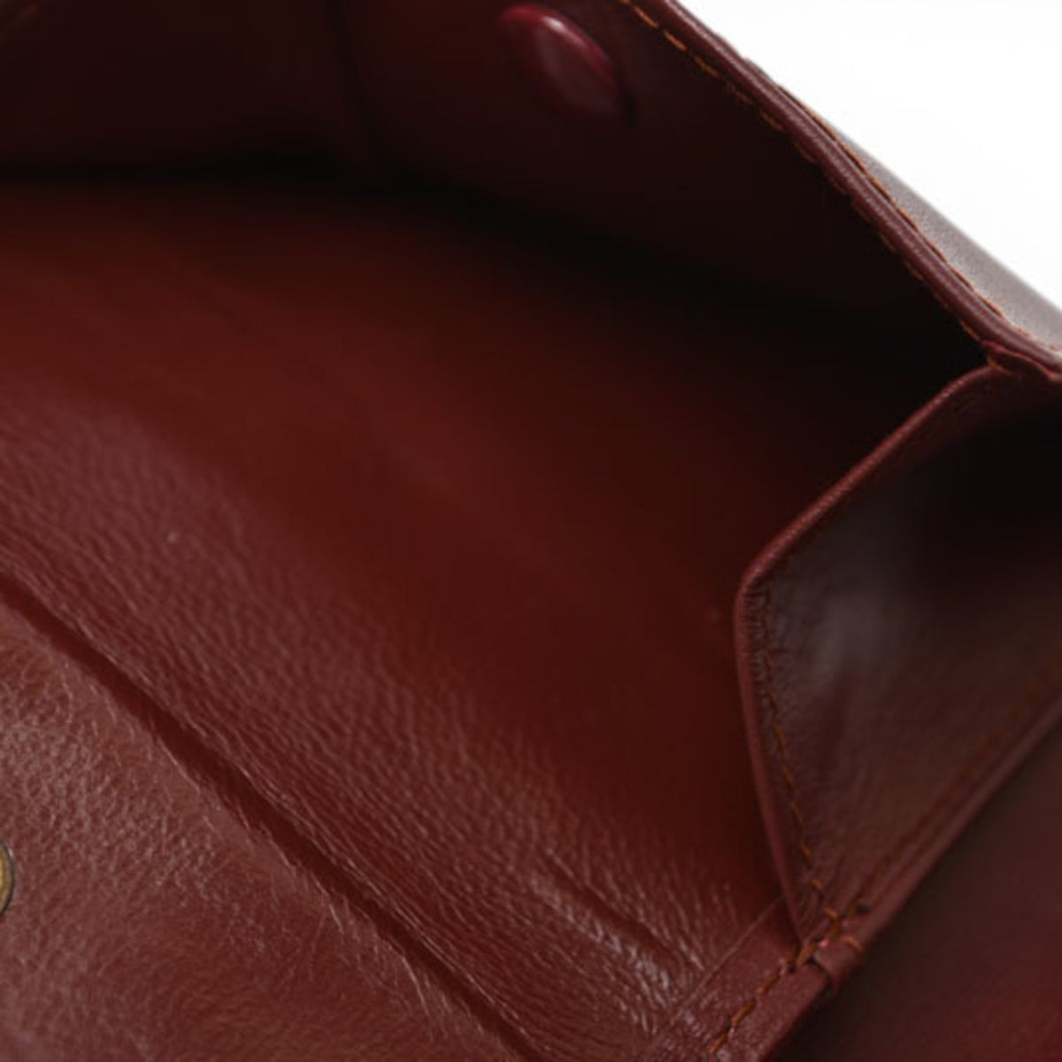 Cartier Bordeaux Leather Wallet (Bi-Fold) (Pre-Owned)