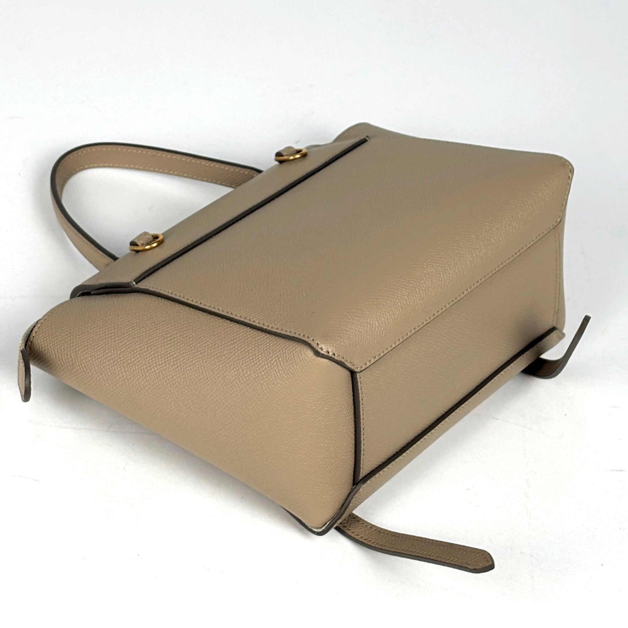 Celine Beige Leather Handbag Shoulder Bag (Pre-Owned)