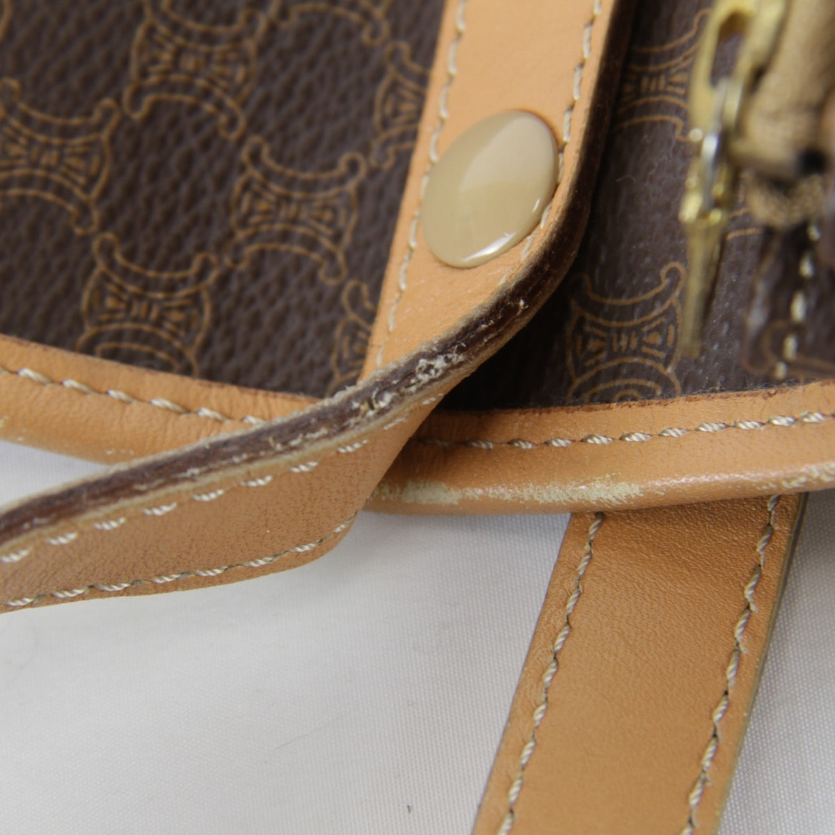 Celine Brown Pvc Leather Shoulder Bag (Pre-Owned)