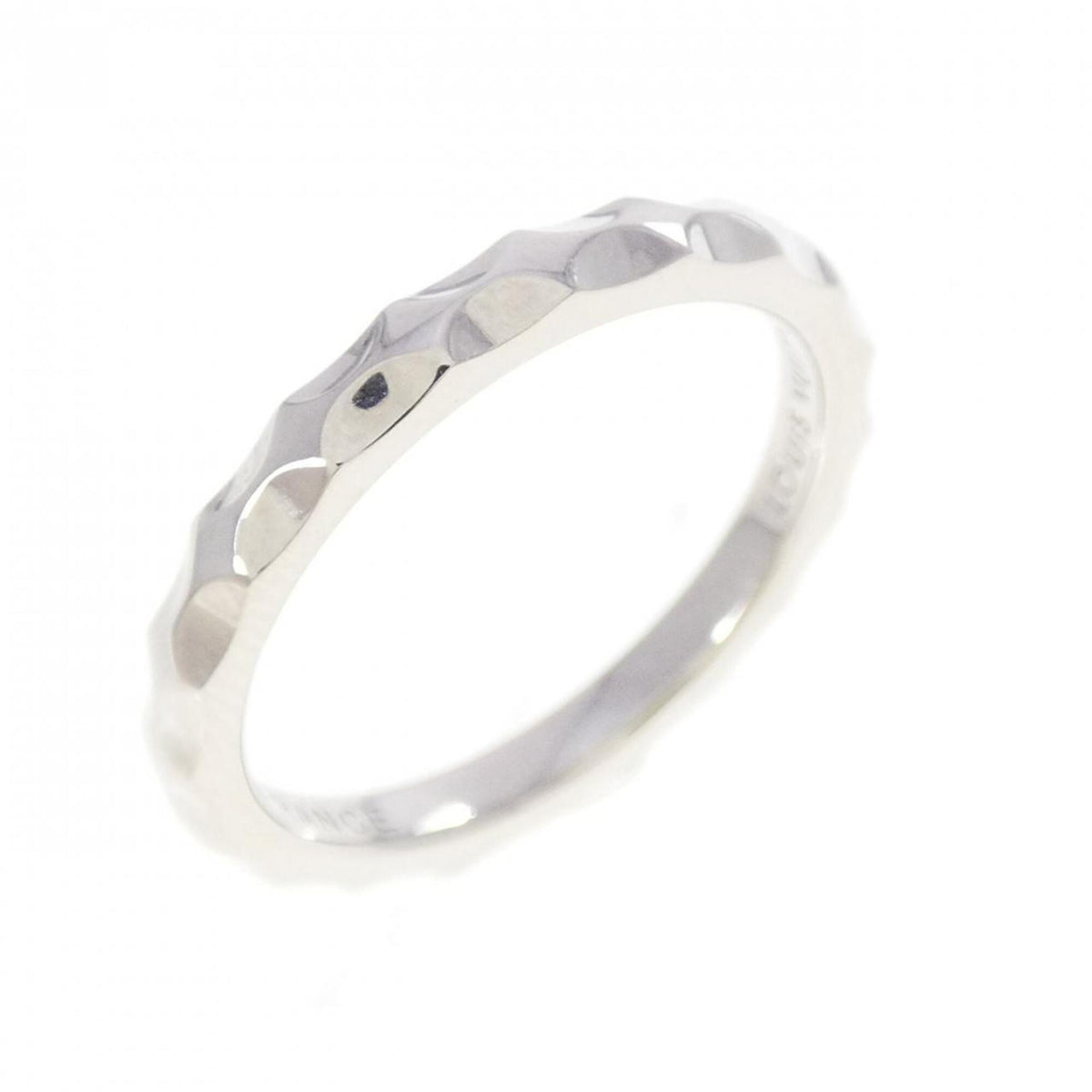 Louis Vuitton White Gold White Gold (18K) Band Ring (Pre-Owned)