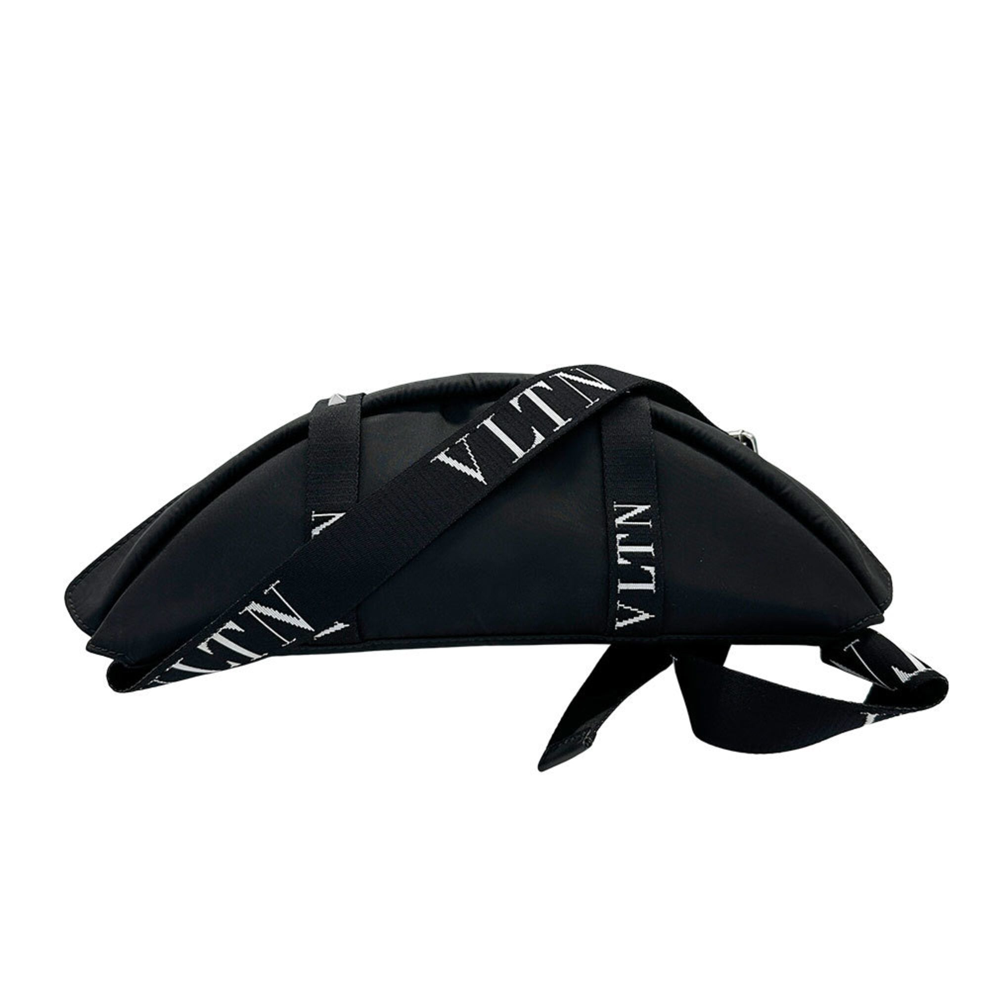 Valentino Black Nylon Handbag Sling Bag (Pre-Owned)