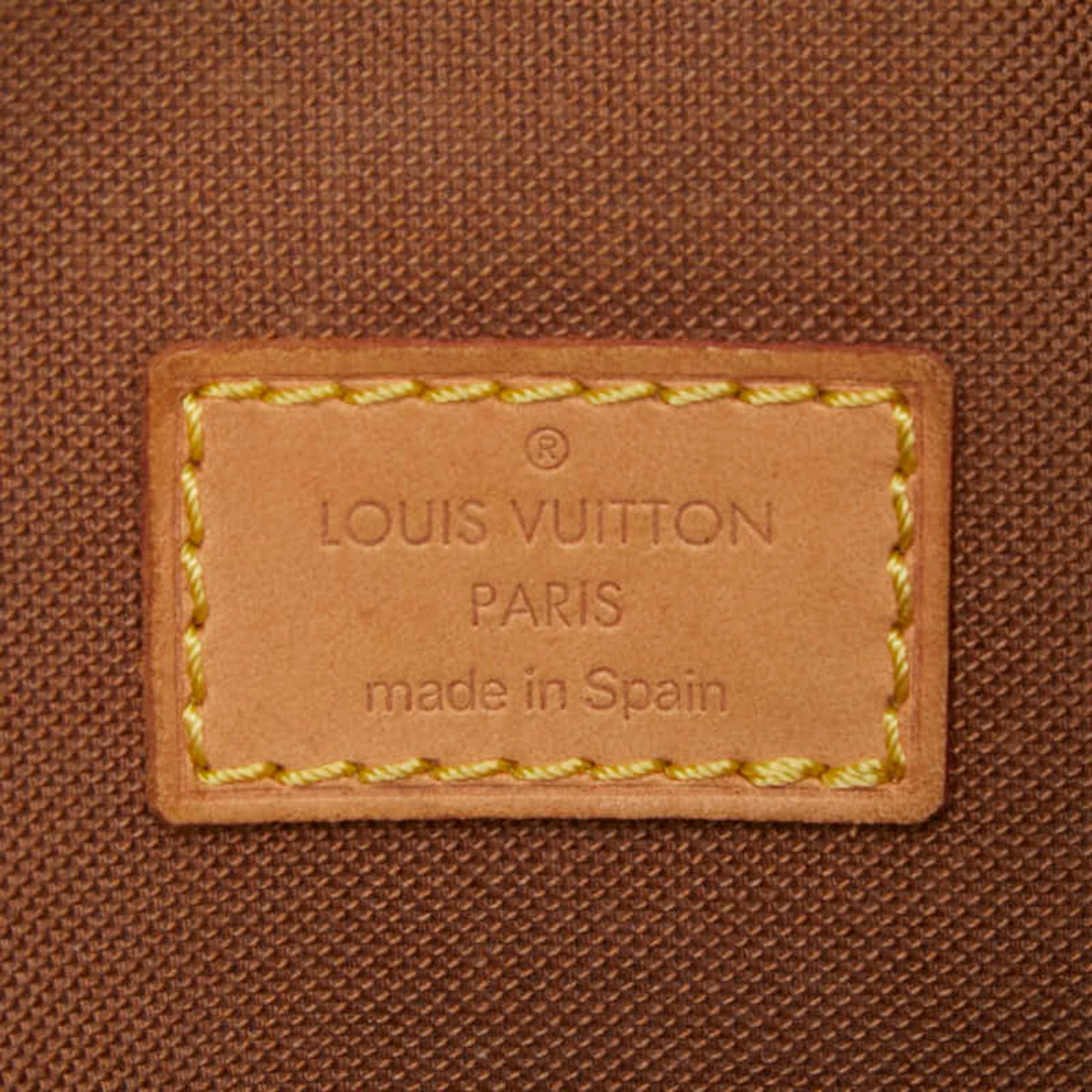 Louis Vuitton Monogram Brown Pvc Leather Pochette Shoulder Bag Sling Bag (Pre-Owned)