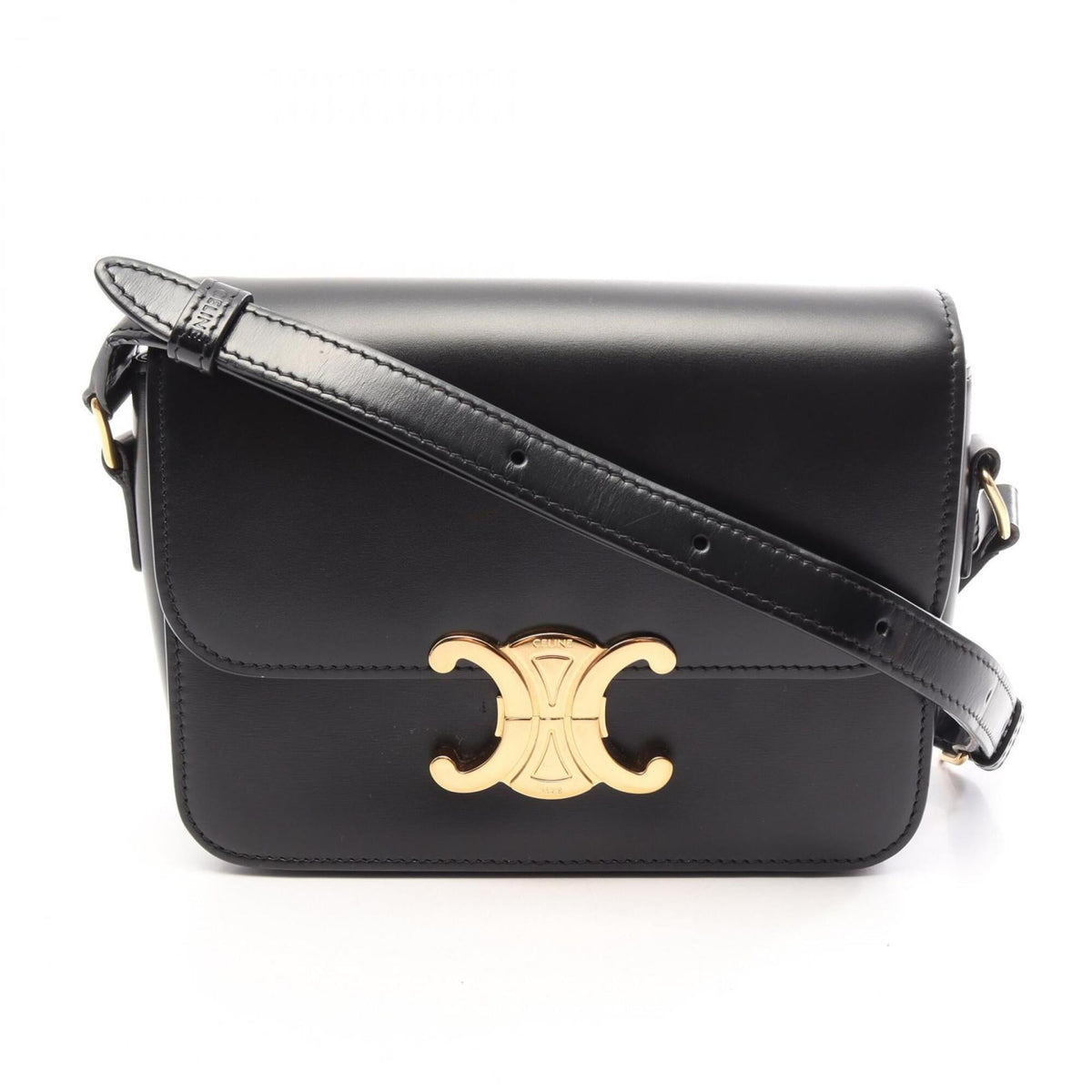 Celine Black Leather Shoulder Bag (Pre-Owned)