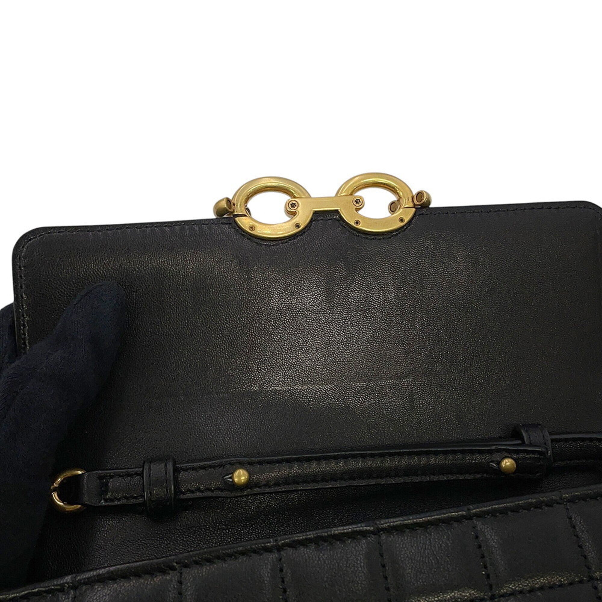 Yves Saint Laurent Black Chain/Shoulder Wallet (Pre-Owned)