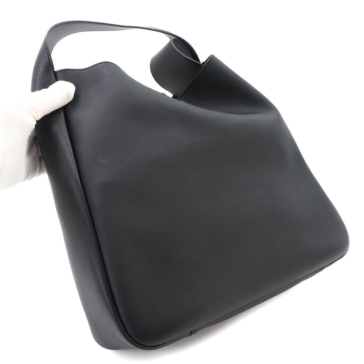 Saint Laurent Black Leather Handbag Shoulder Bag (Pre-Owned)
