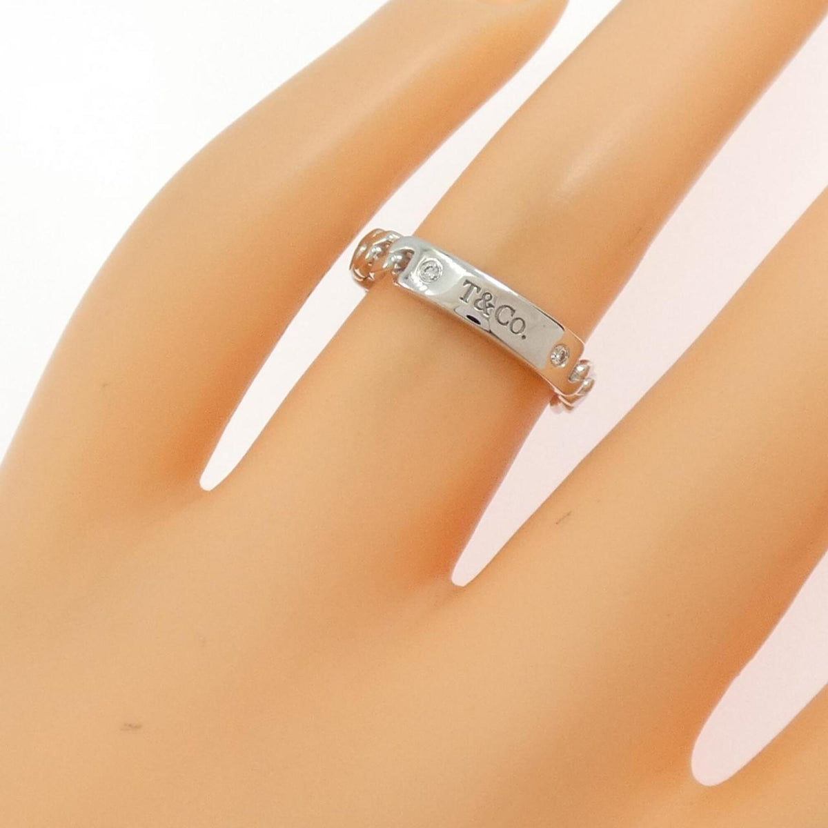 Tiffany White Gold (18K) Band Ring (Pre-Owned)