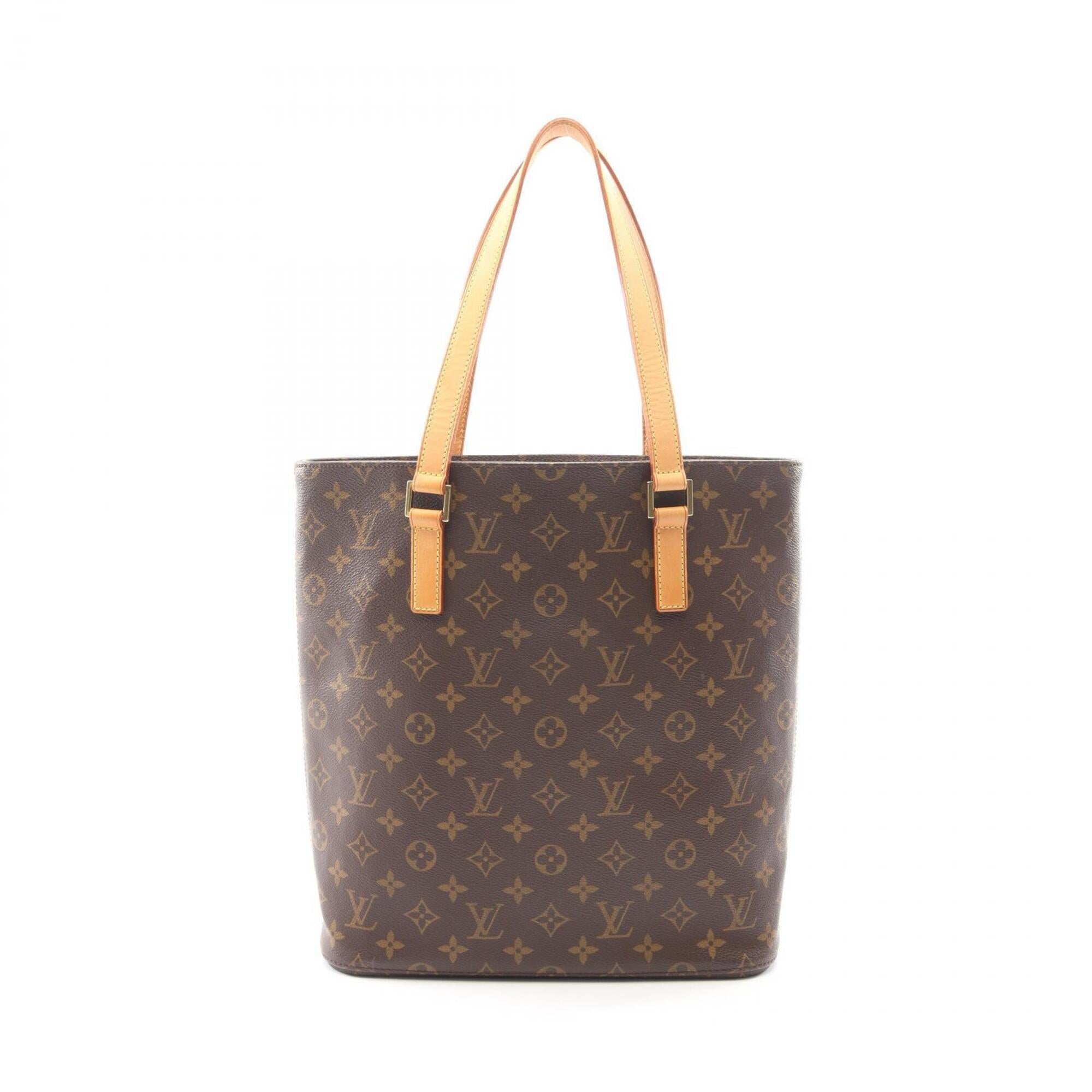 Louis Vuitton Brown Monogram Pvc Coated Canvas Leather Handbag Tote Bag (Pre-Owned)