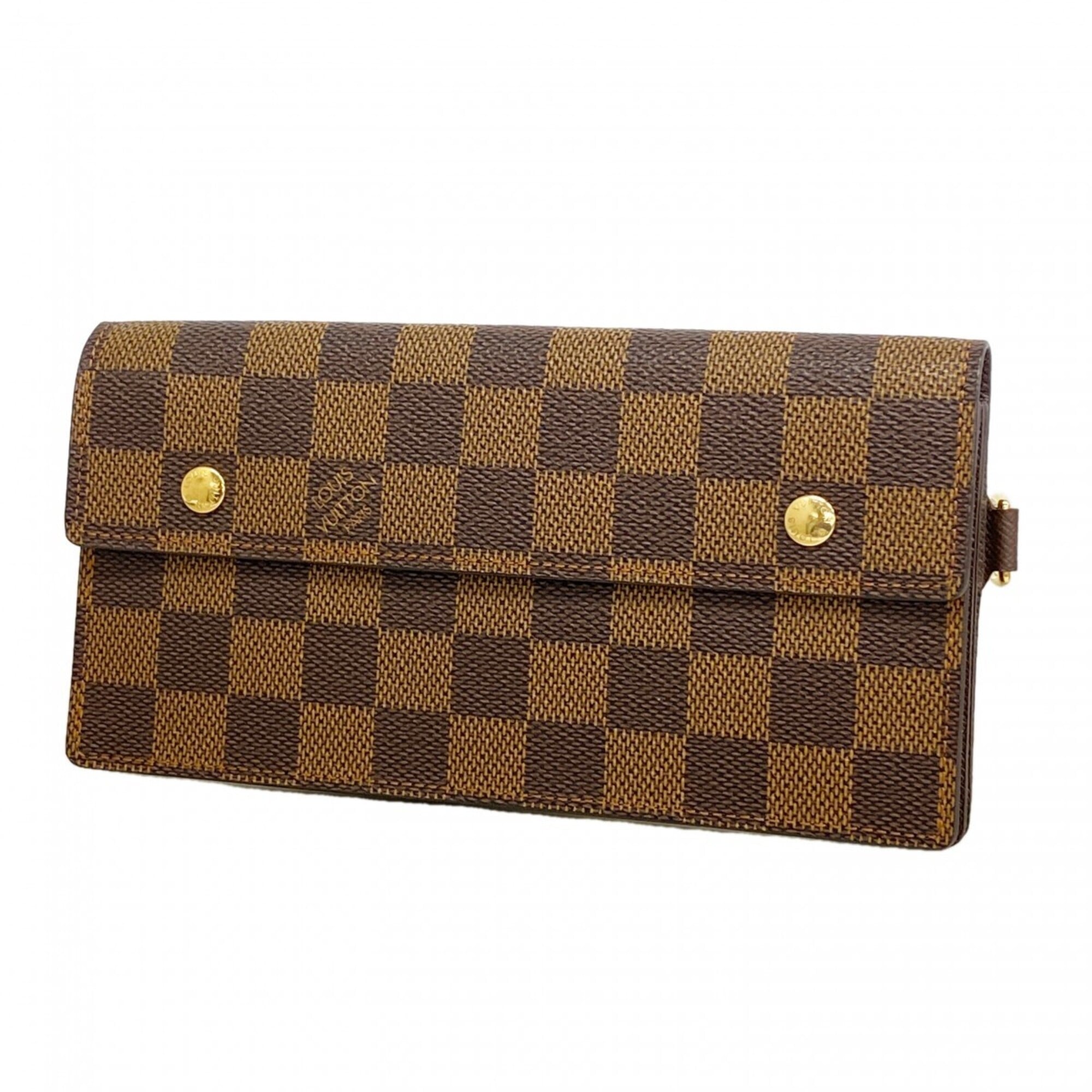Louis Vuitton Ebene Long Wallet (Bi-Fold) (Pre-Owned)