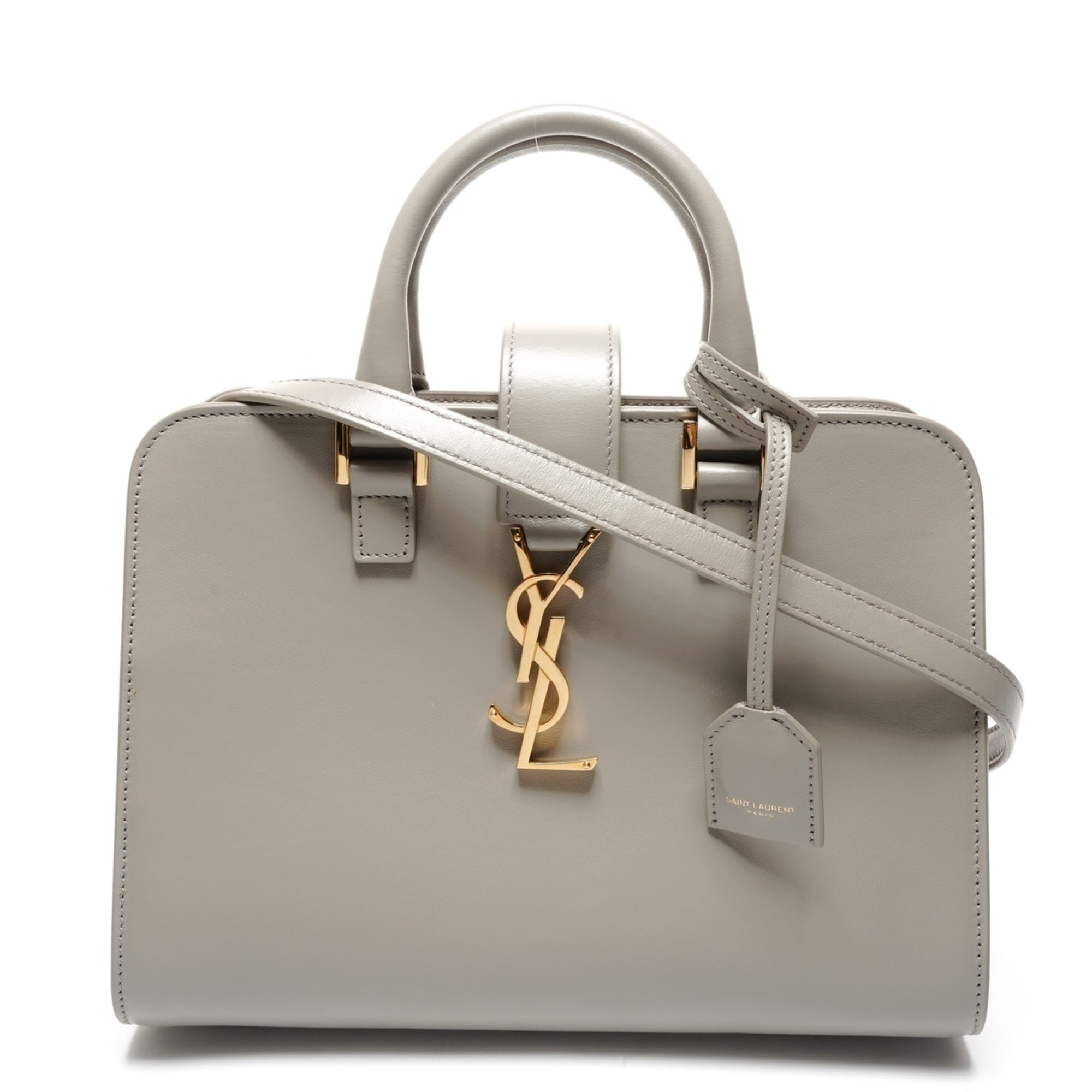 Yves Saint Laurent Gray Shoulder Bag (Pre-Owned)