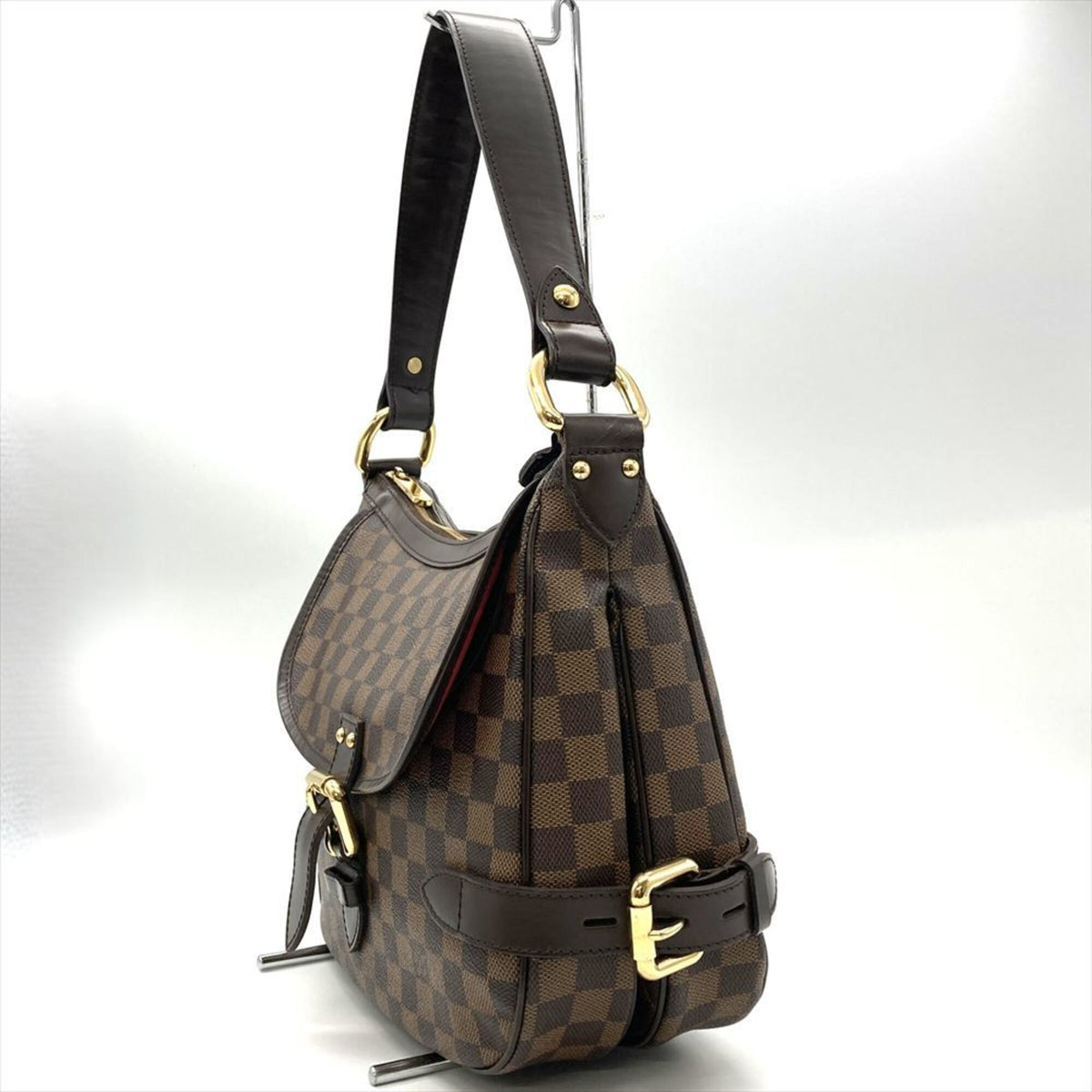 Louis Vuitton Brown Damier Canvas Ebene Damier Azur Shoulder Bag (Pre-Owned)