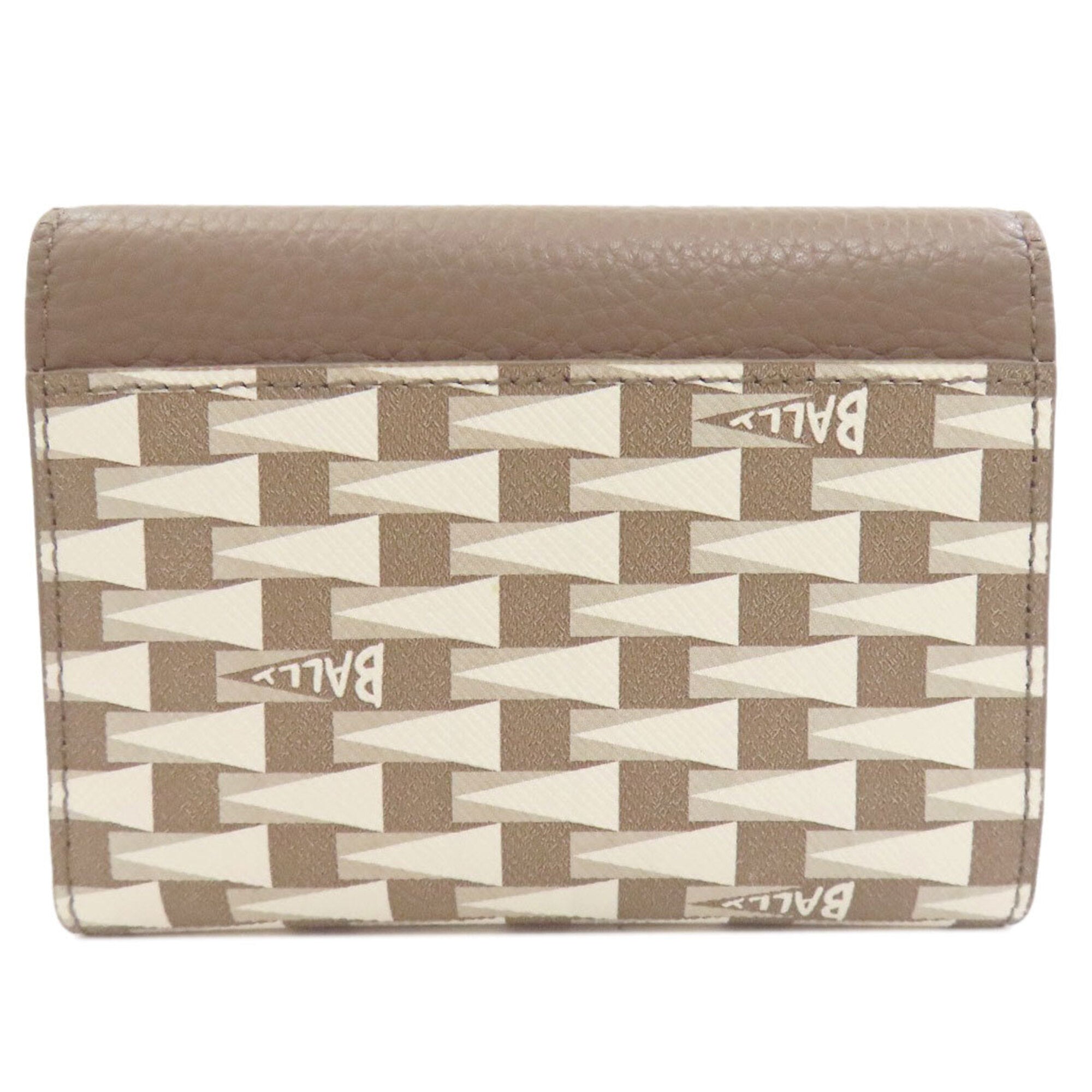 Bally Grayish Leather Wallet (Bi-Fold) (Pre-Owned)